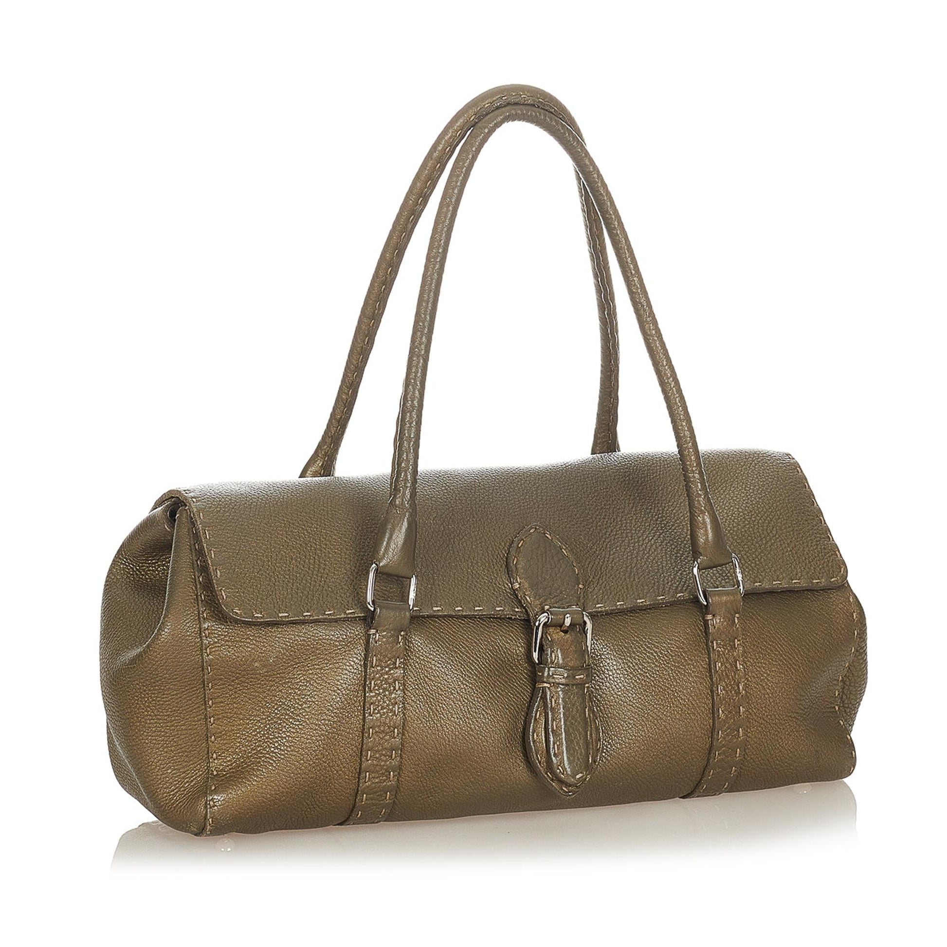 Fendi Selleria Linda Shoulder Bag Shg Leather