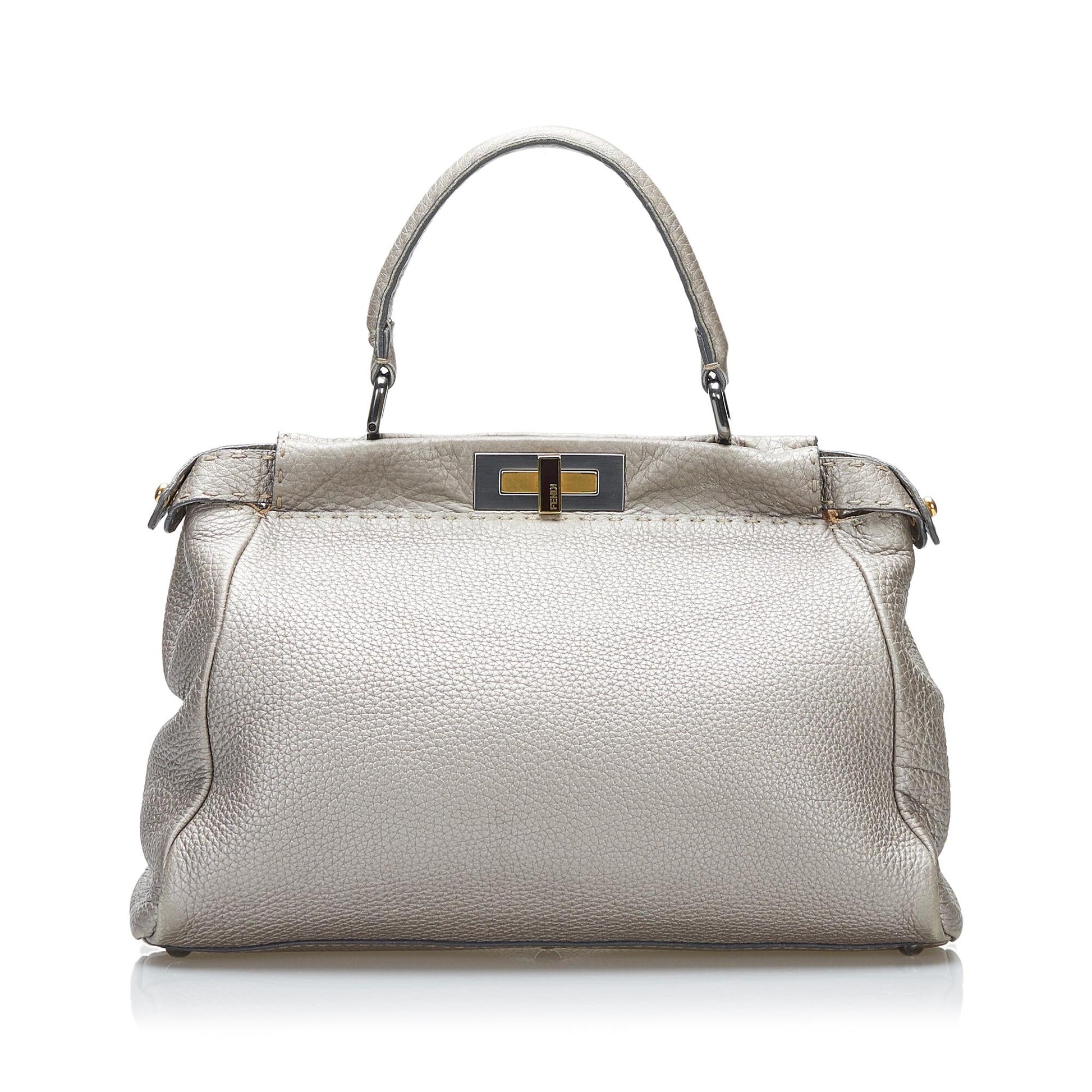 Fendi Selleria Peekaboo Shg Civ1Xm Satchel Bag