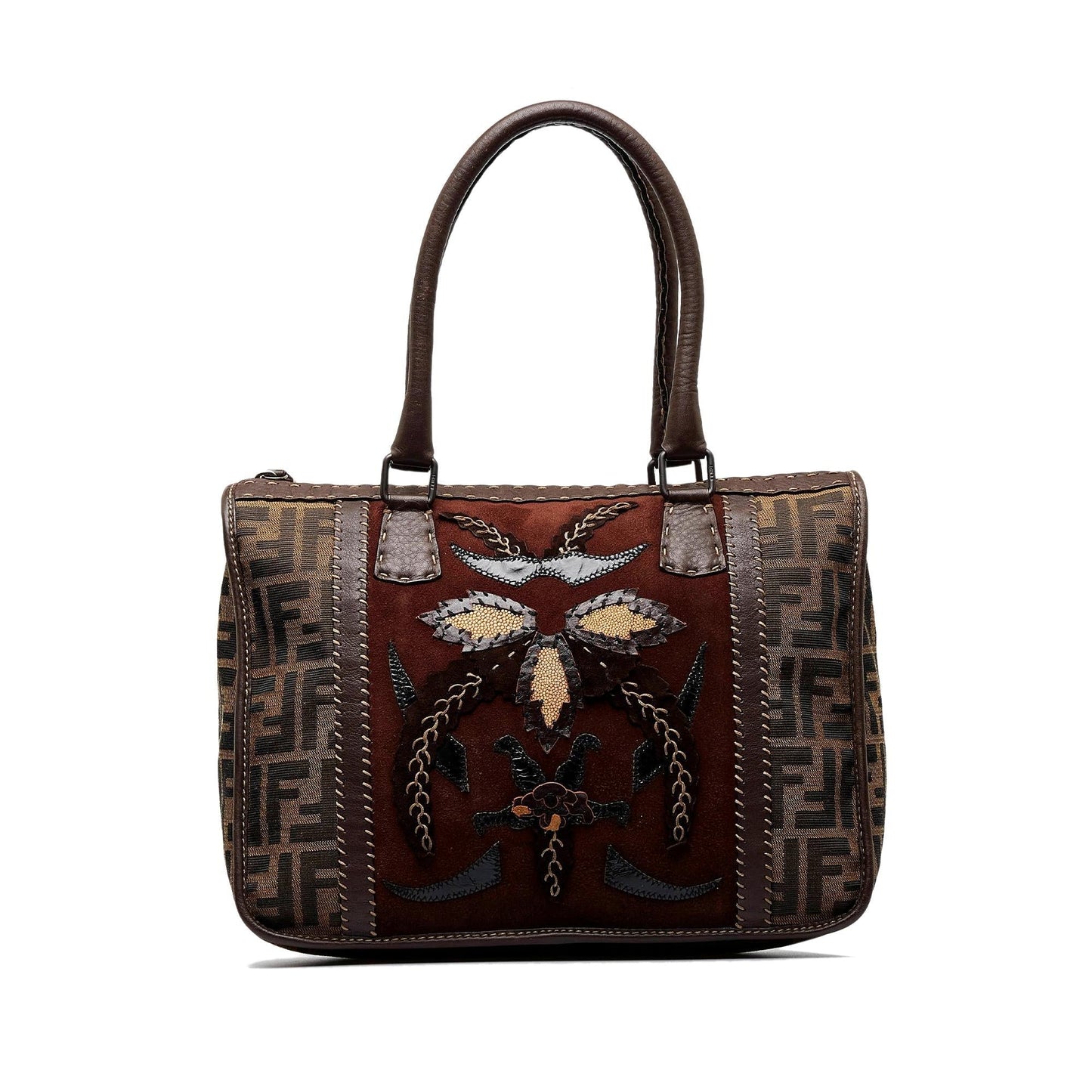 Fendi Selleria Zucca Handbag Shg G50Lrj Satchel Bag