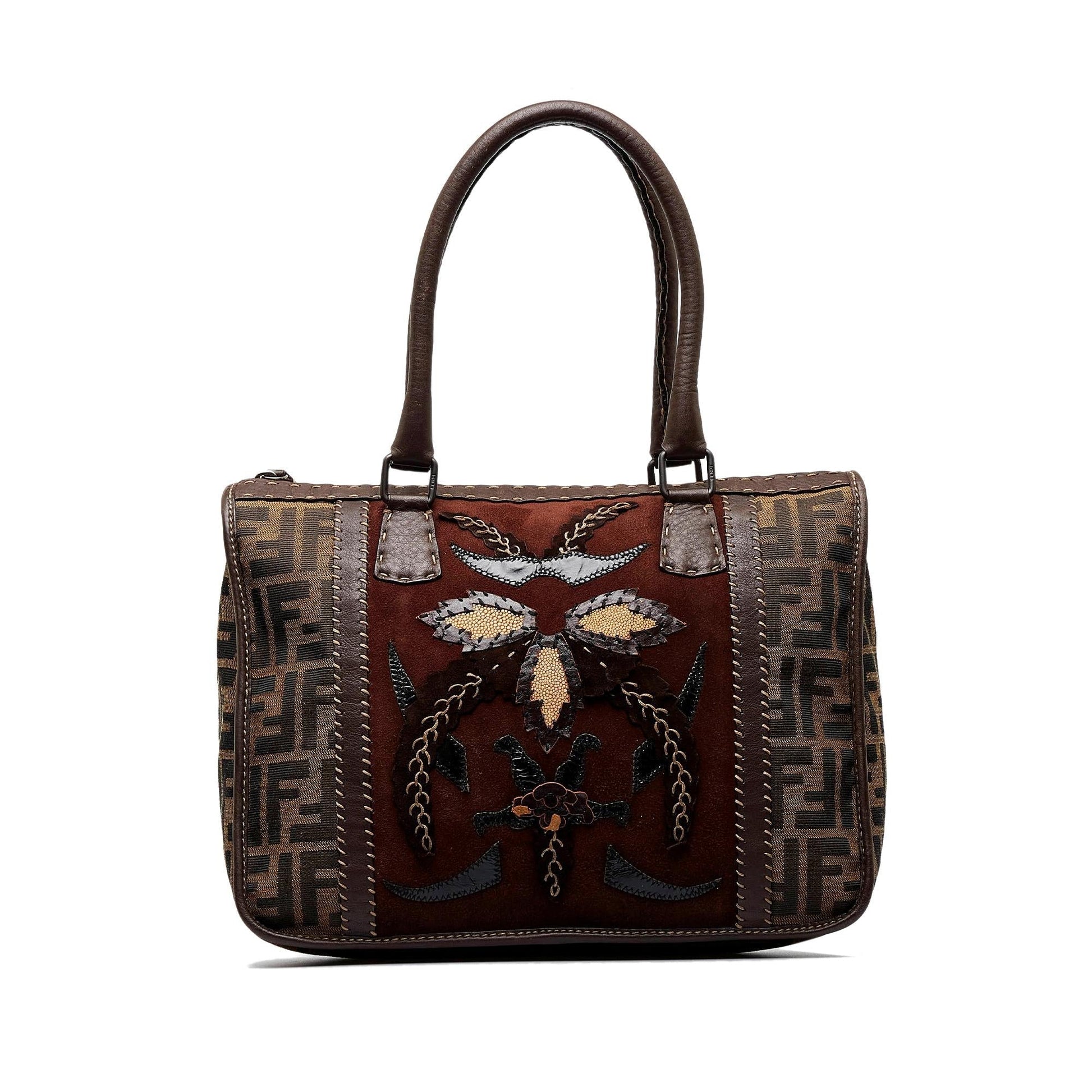 Fendi Selleria Zucca Handbag Shg G50Lrj Satchel Bag