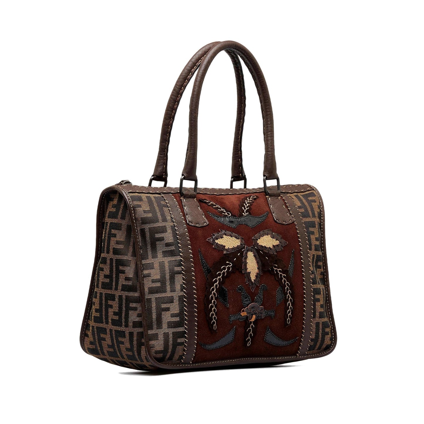 Fendi Selleria Zucca Handbag Shg G50Lrj Satchel Bag