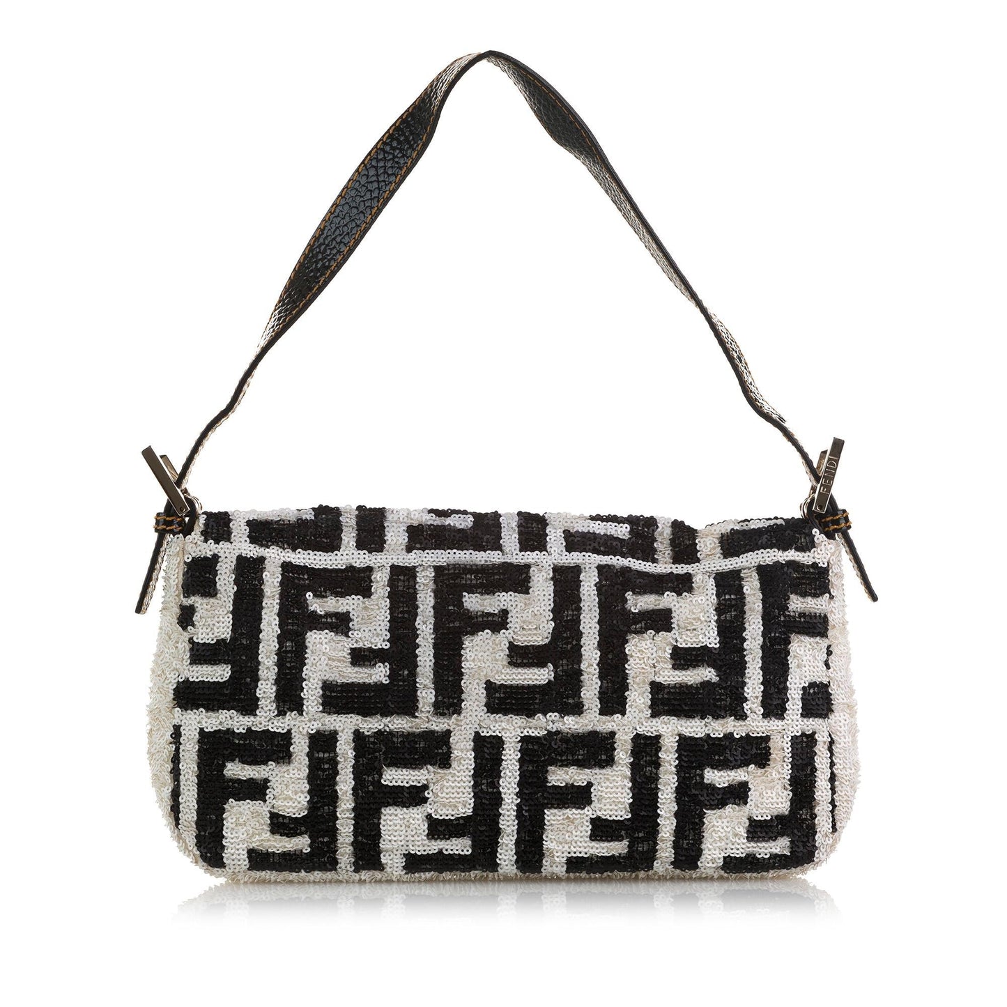 Fendi Sequined Zucca Mamma Baguette Shg E5Coqr Handbag Shoulder Bag