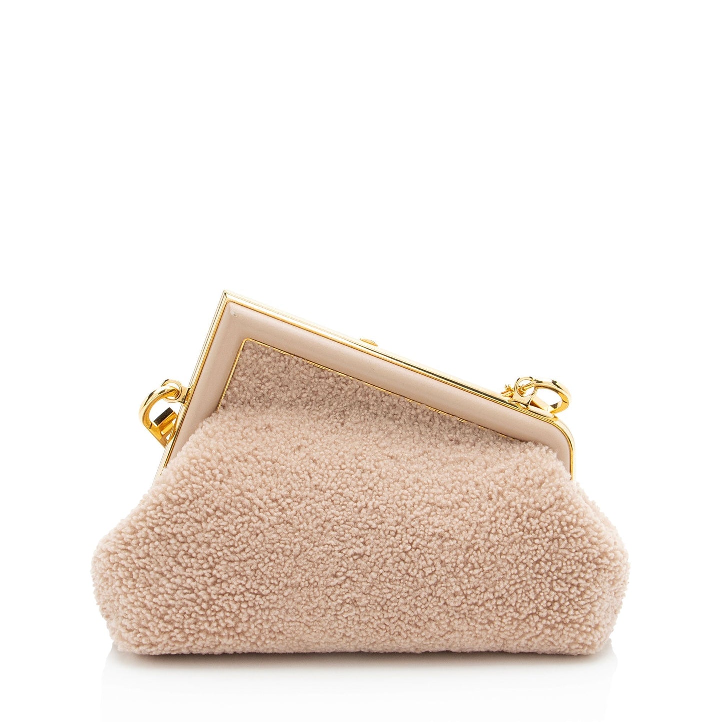 Fendi Shearling First Shoulder Bag Small