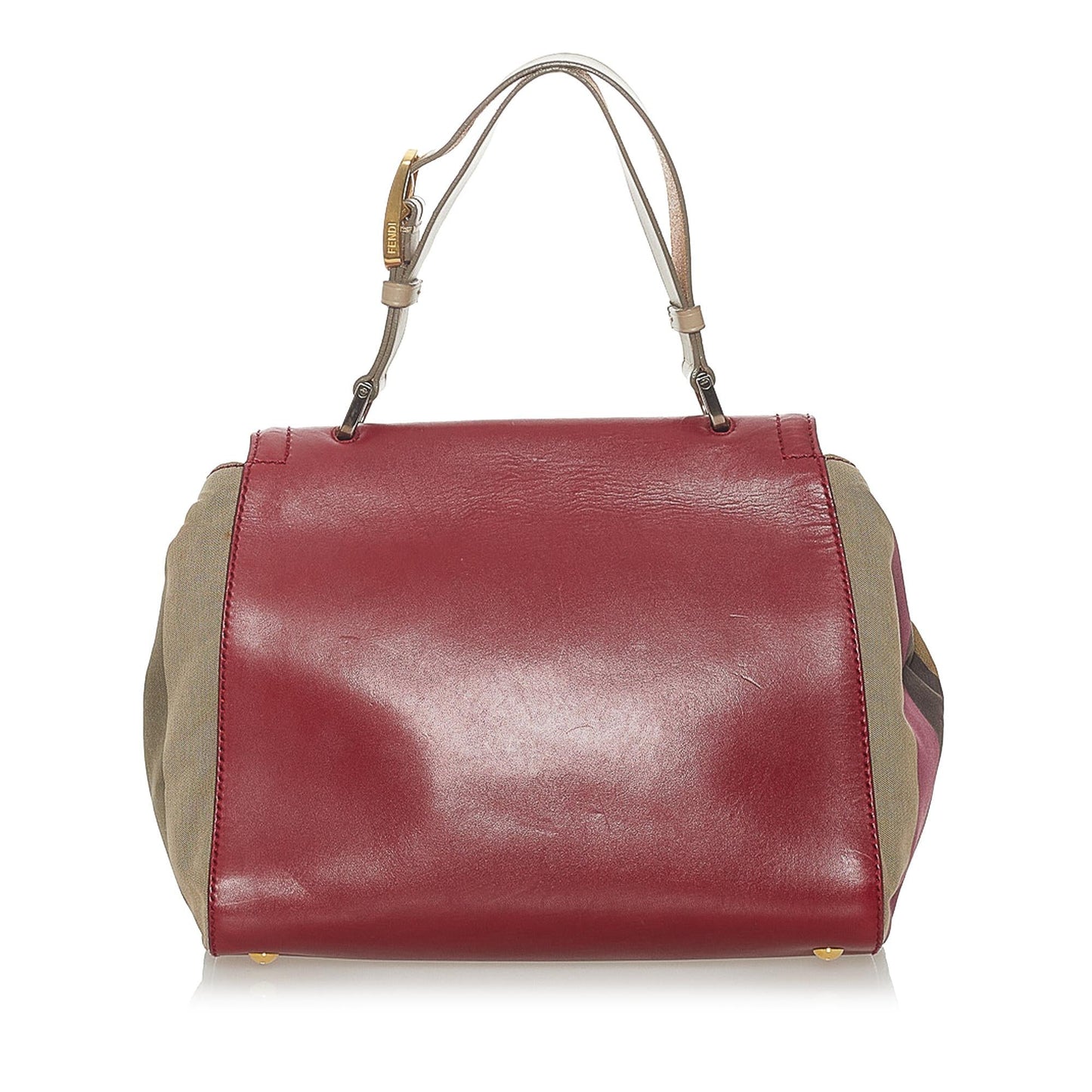 Fendi Silvana Satchel Shg Leather Satchel Bag