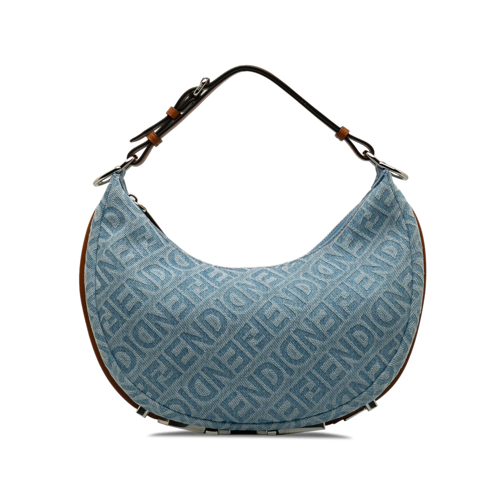 Fendi Zucca graphy Hobo Shg Rb2J9E Denim Small Shoulder Bag