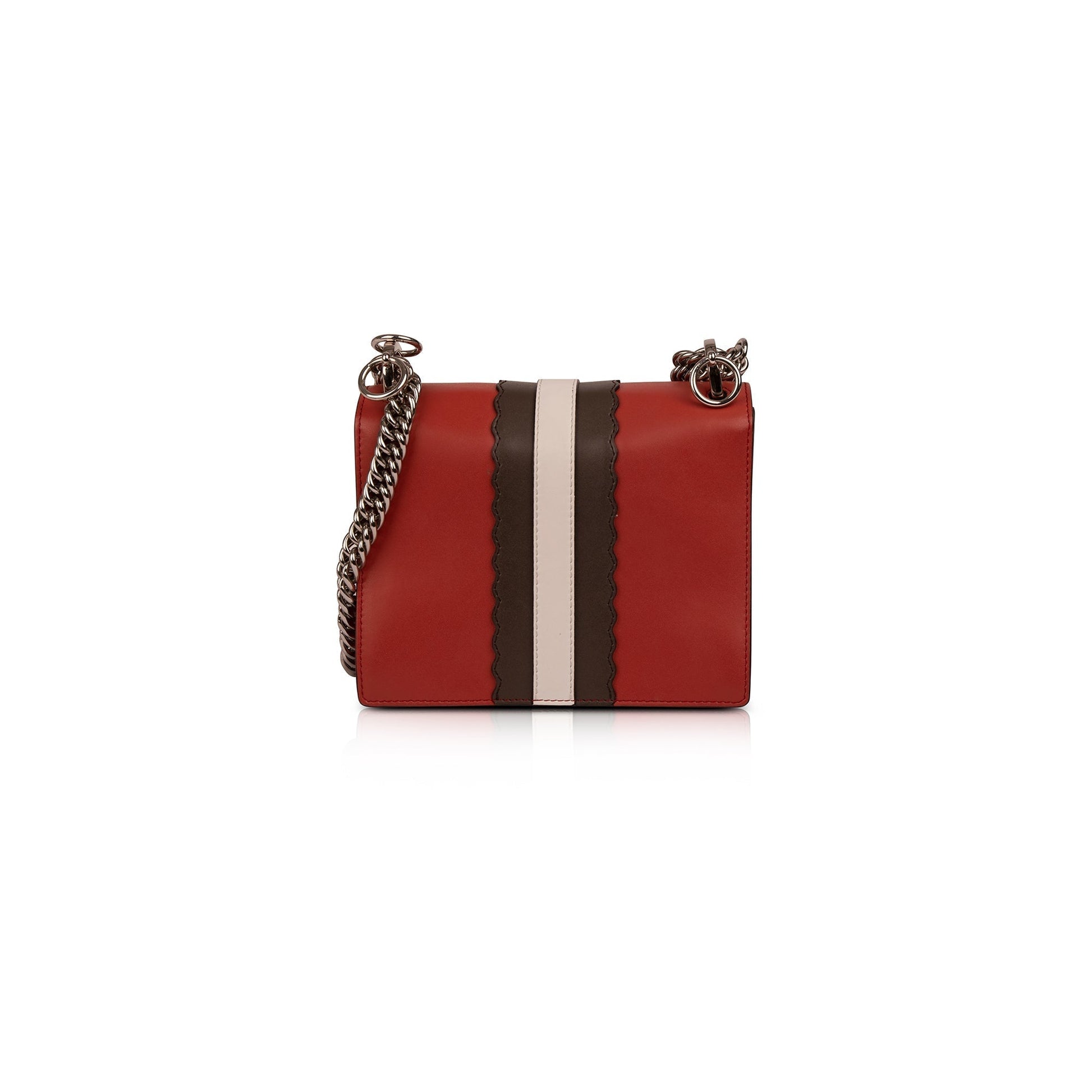 Fendi Kan Faces Bag Leather Small Travel Bag