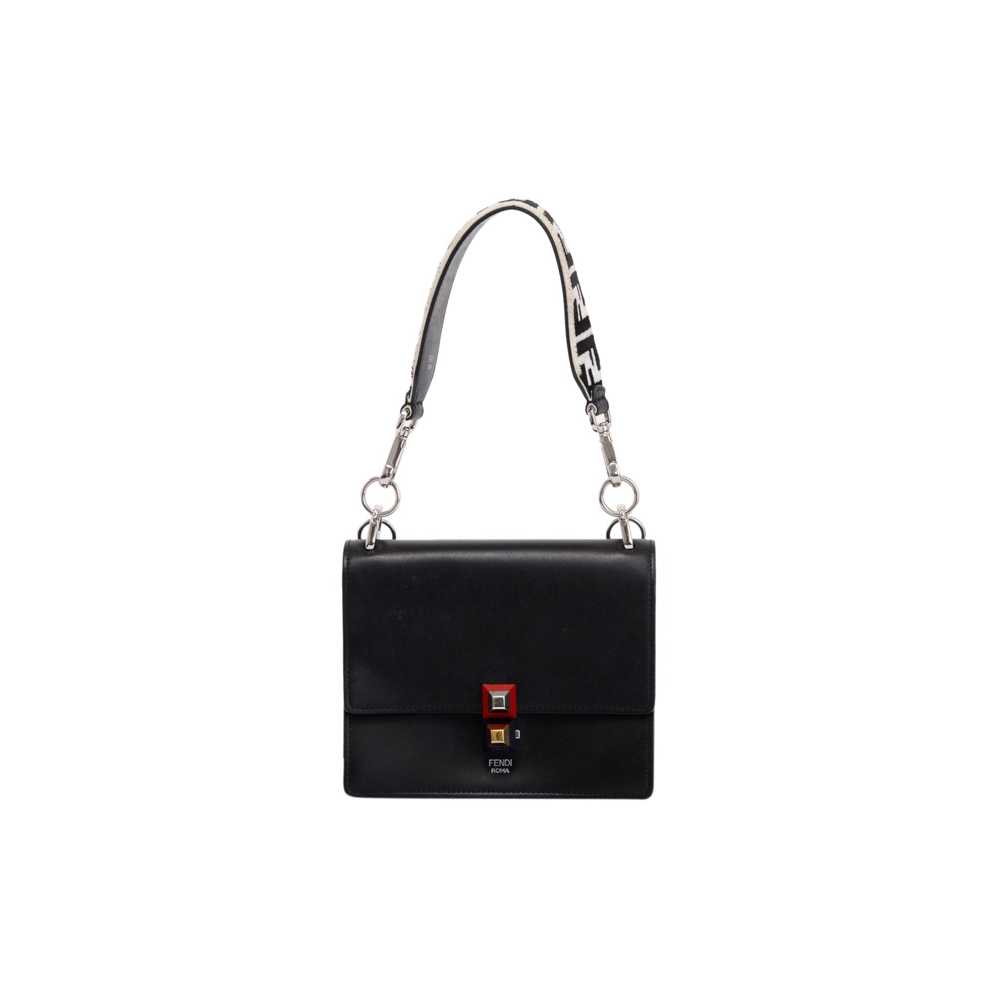 Fendi Kan Shoulder Bag Leather Small