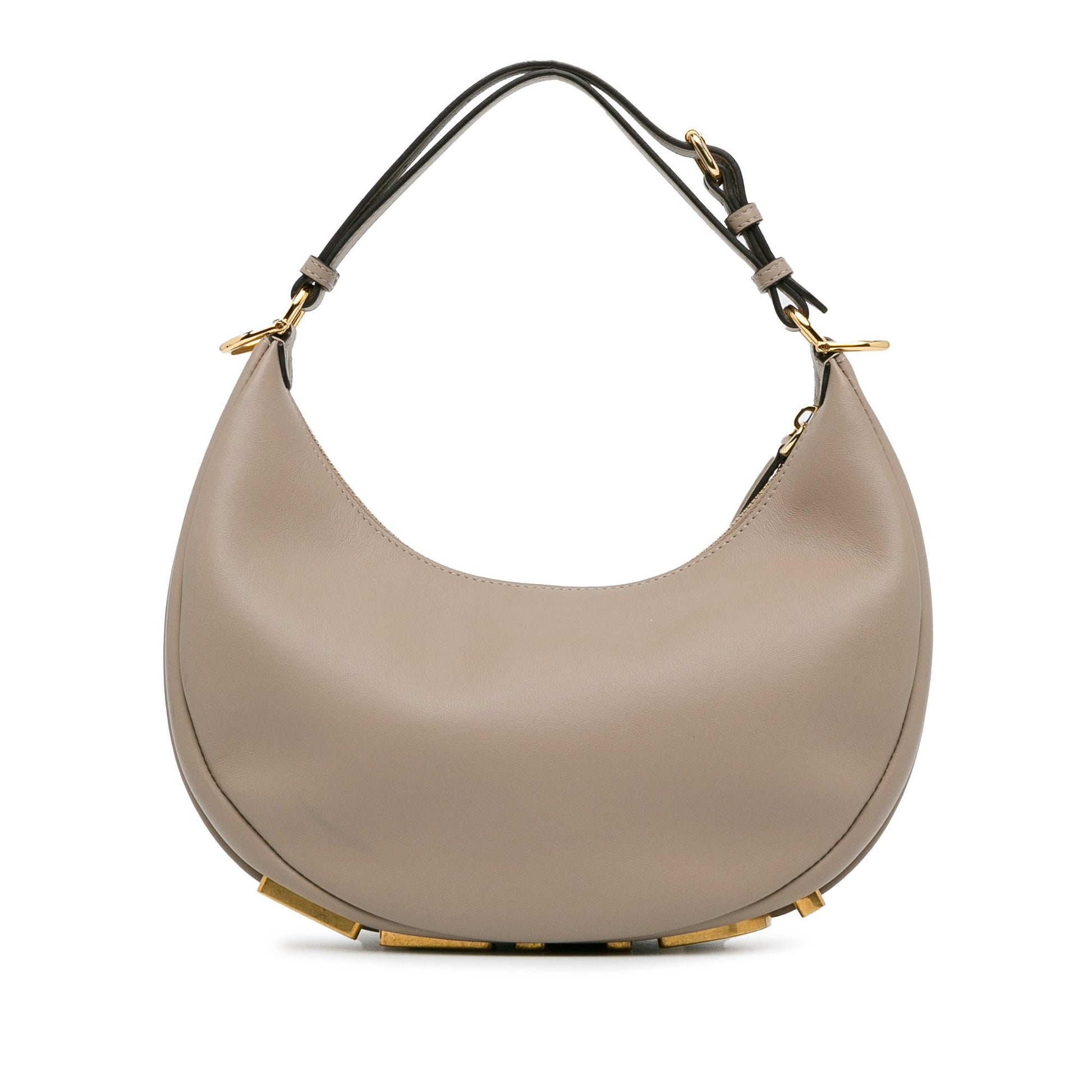 Fendi graphy Hobo Shg Anekhl Leather Small Shoulder Bag
