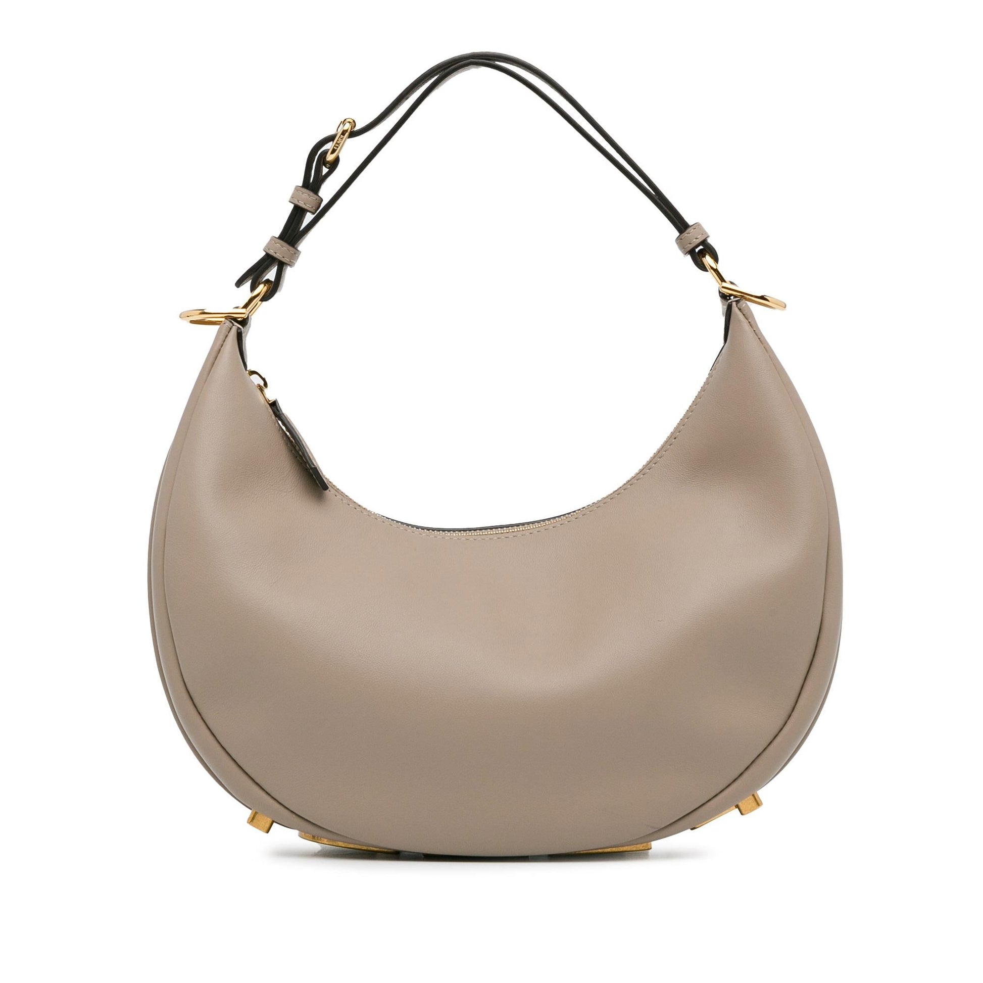 Fendi graphy Hobo Shg Anekhl Leather Small Shoulder Bag
