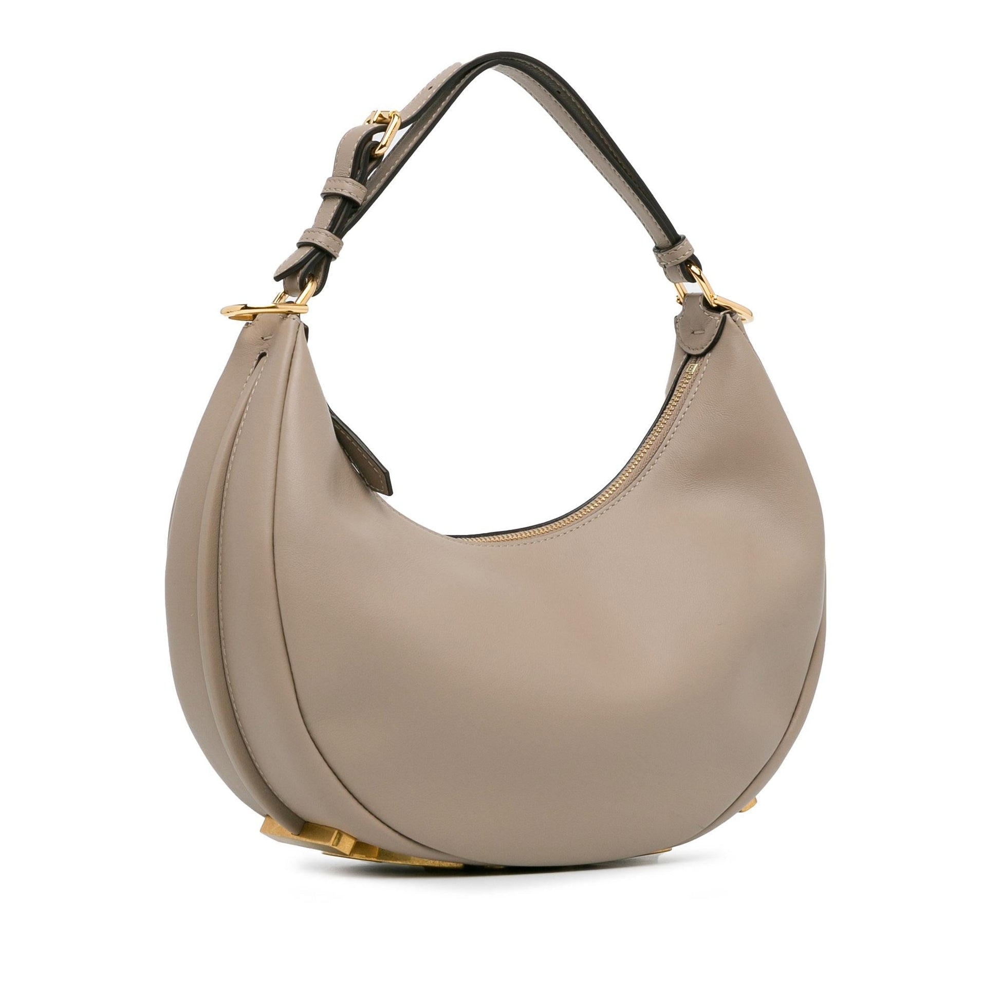 Fendi graphy Hobo Shg Anekhl Leather Small Shoulder Bag