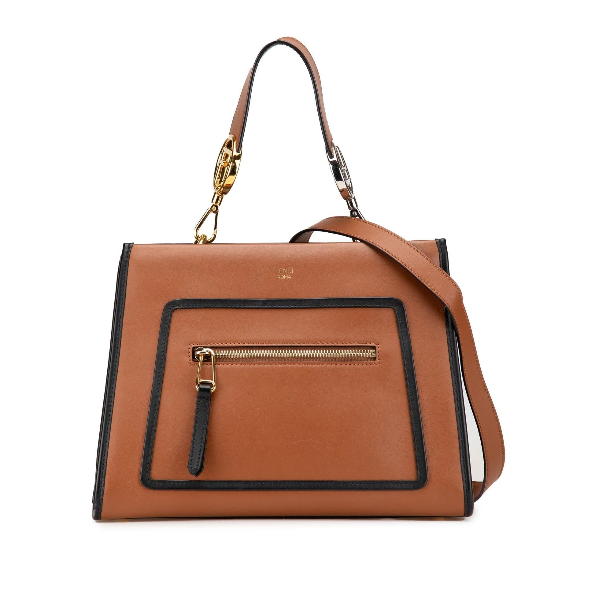 Fendi Runaway Satchel Leather Small Satchel Bag Leather Runaway Satchel