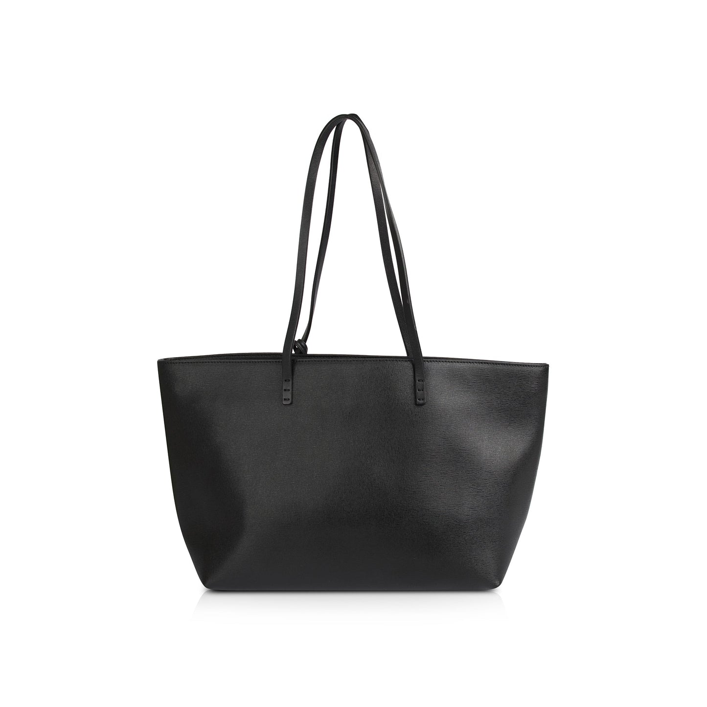 Fendi And Shearling Roll Tote Leather Small Tote Bag