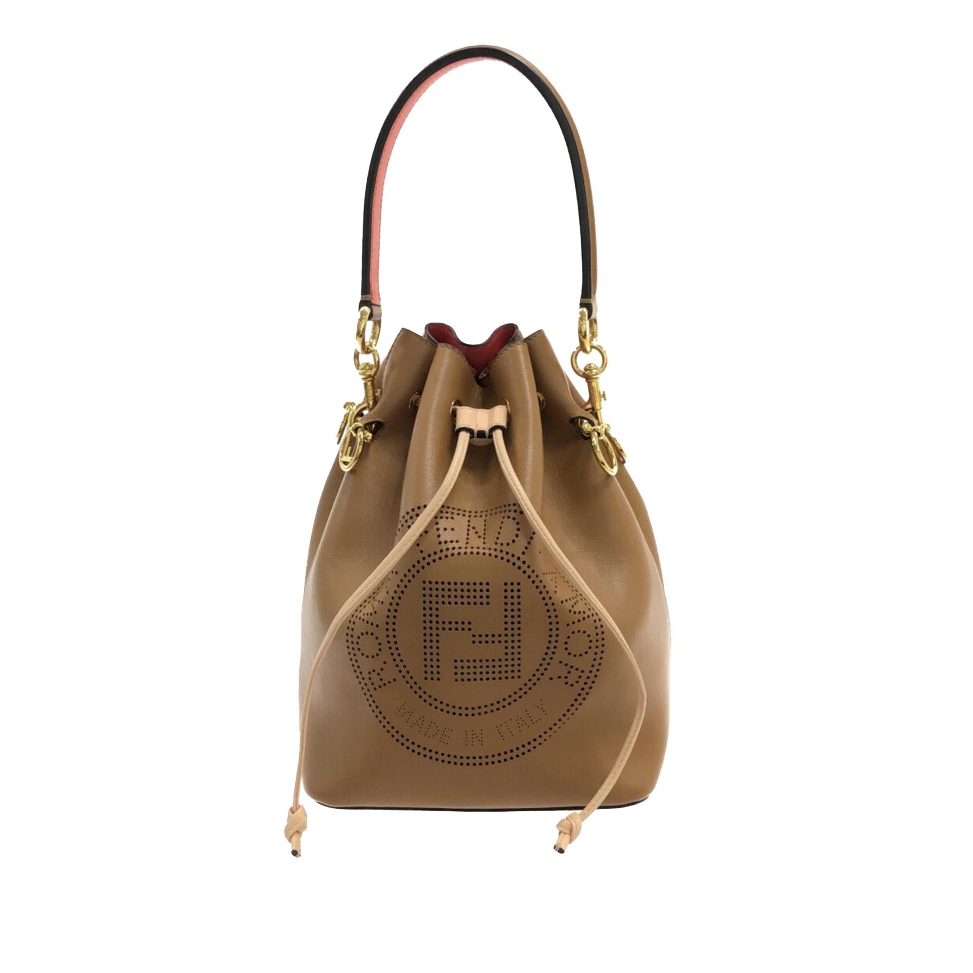 Fendi Perforated Mon Tresor Bag Shg Zjix7D Small Bucket Shoulder Bag