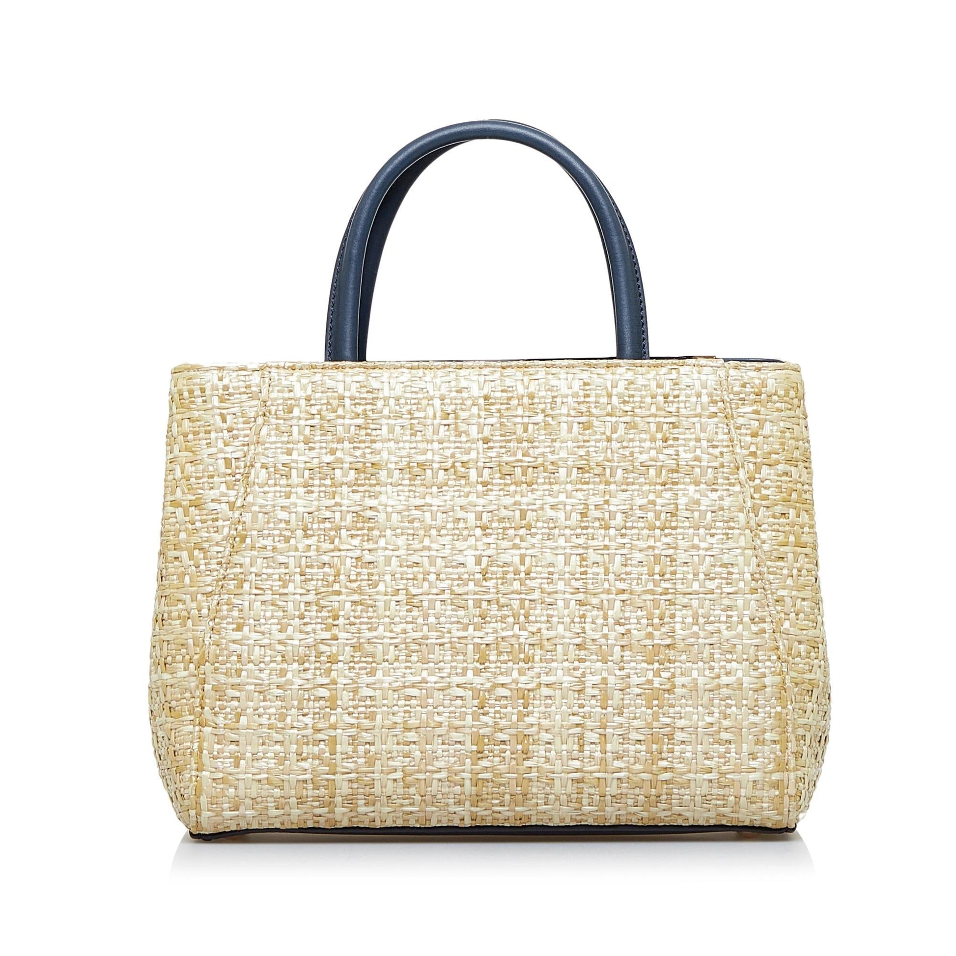 Fendi 2Jours Shg Rvynbb Satchel Bag Raffia Small