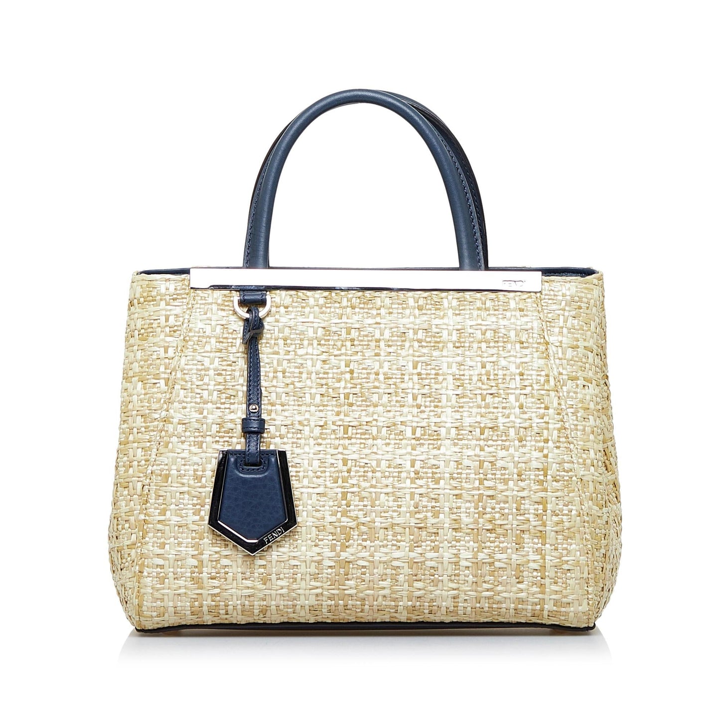 Fendi 2Jours Shg Rvynbb Satchel Bag Raffia Small