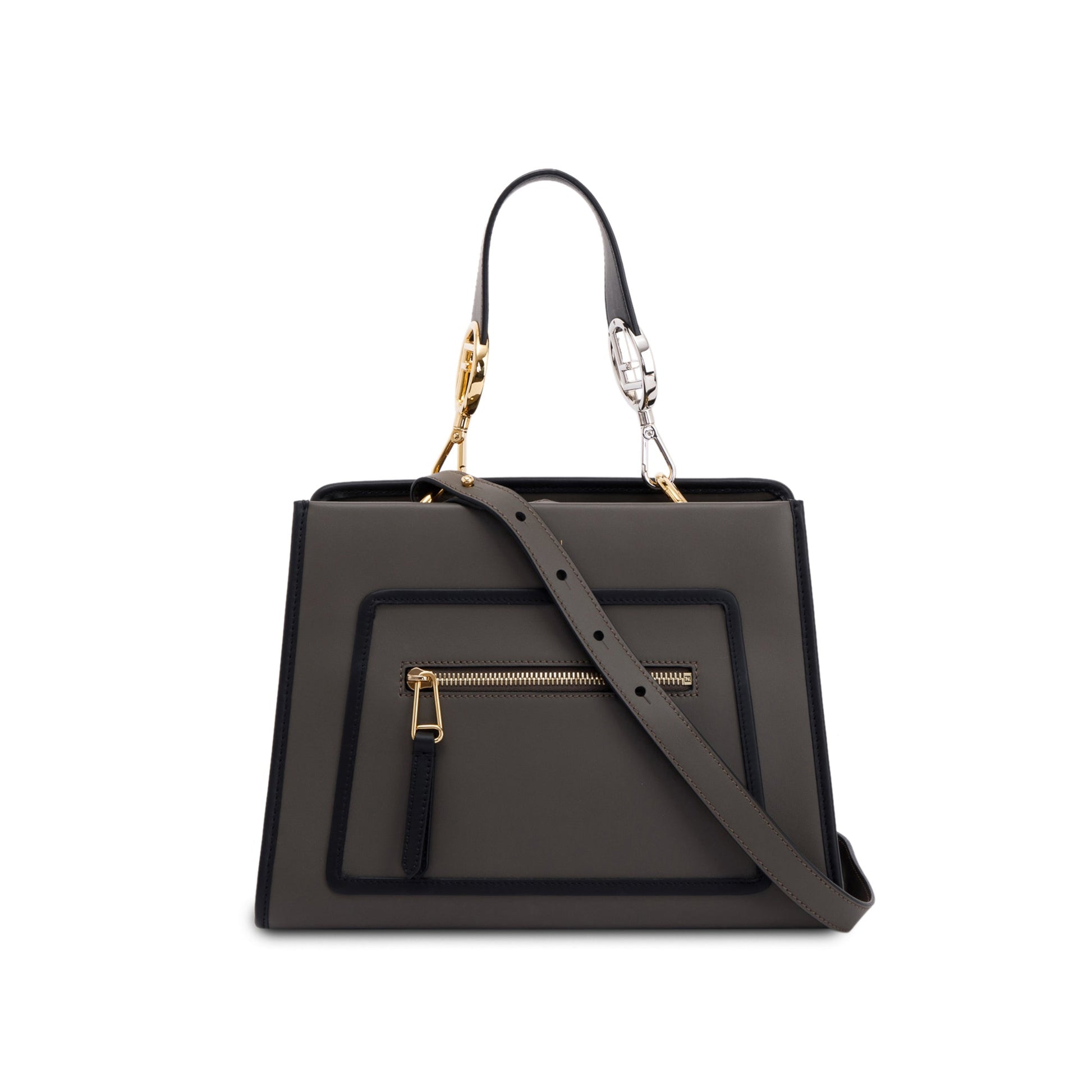 Fendi Runaway Tote Leather Small Tote Bag