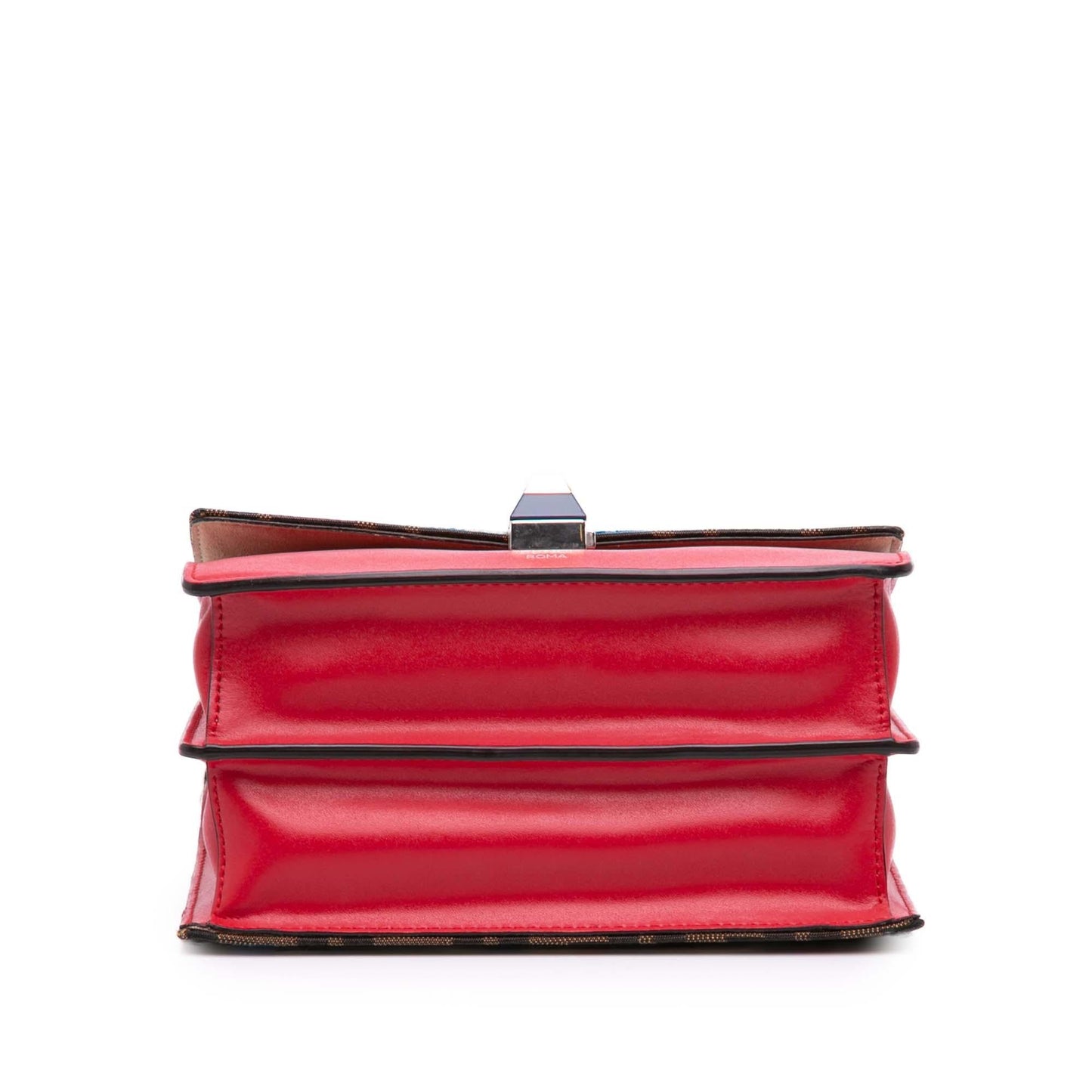 Fendi Velvet Zucca And Kan Crossbody Leather Canvas Small Crossbody Bag