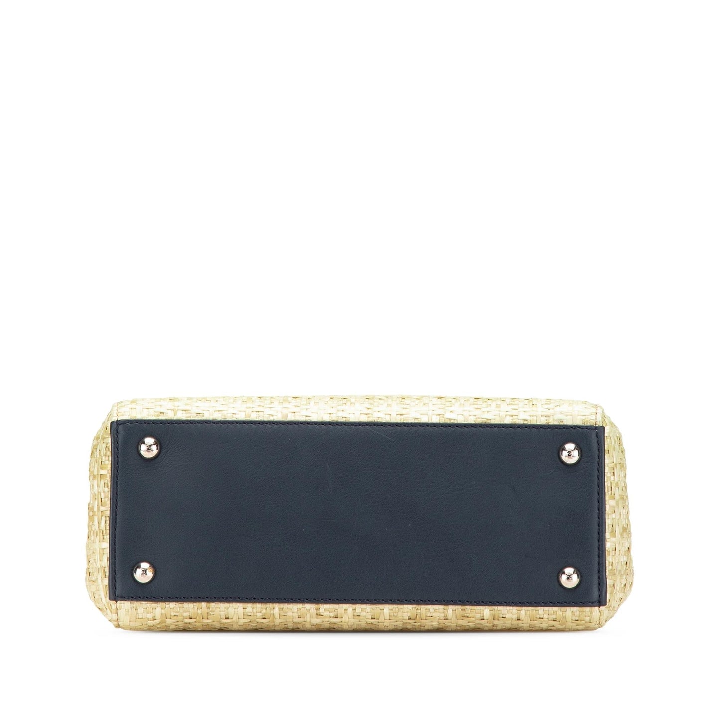 Fendi Regular 2Jours Satchel Raffia Vitello Small Satchel Bag Regular 2Jours Satchel