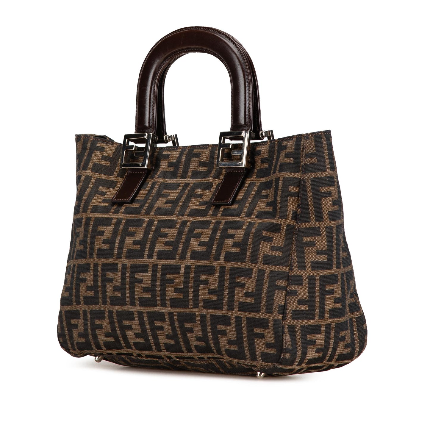 Fendi Zucca Twins Tote Canvas Small Tote Bag Twins Tote 1