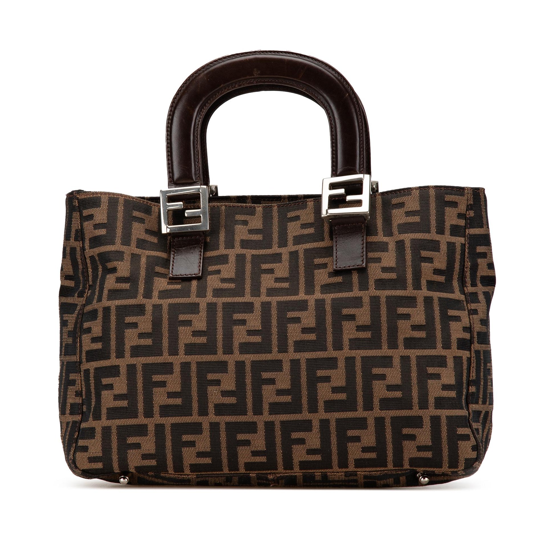 Fendi Zucca Twins Tote Canvas Small Tote Bag Twins Tote 2