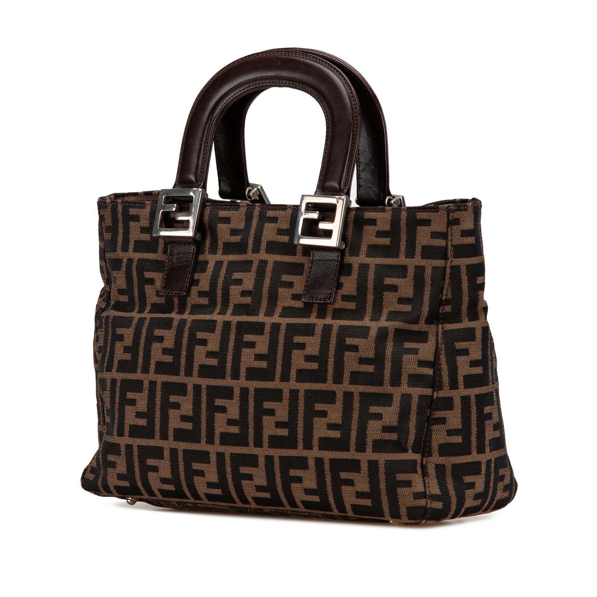 Fendi Zucca Twins Tote Canvas Small Tote Bag Twins Tote 3