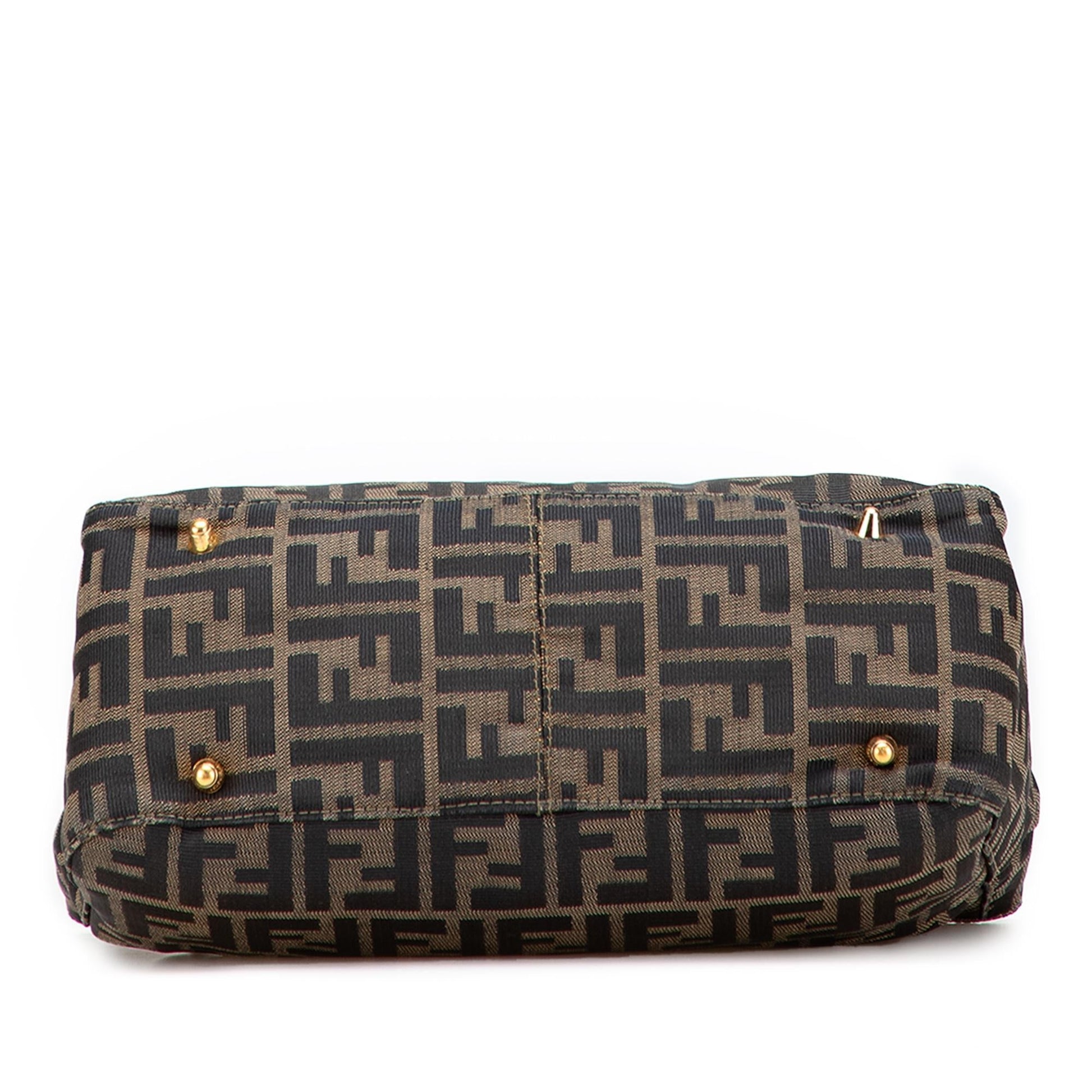 Fendi Zucca Twins Tote Canvas Small Tote Bag Twins Tote 5