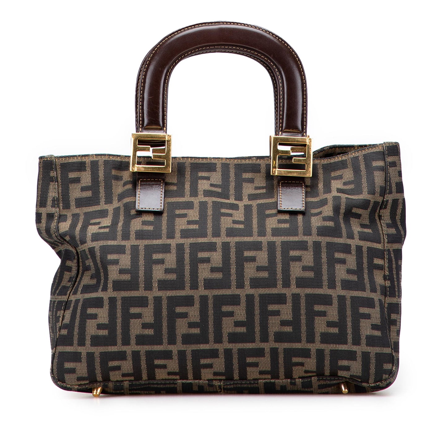 Fendi Zucca Twins Tote Canvas Small Tote Bag Twins Tote 5