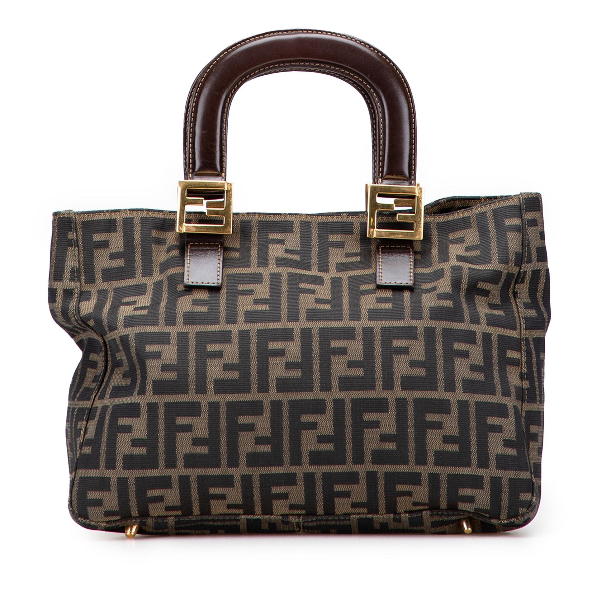 Fendi Zucca Twins Tote Canvas Small Tote Bag Twins Tote 5