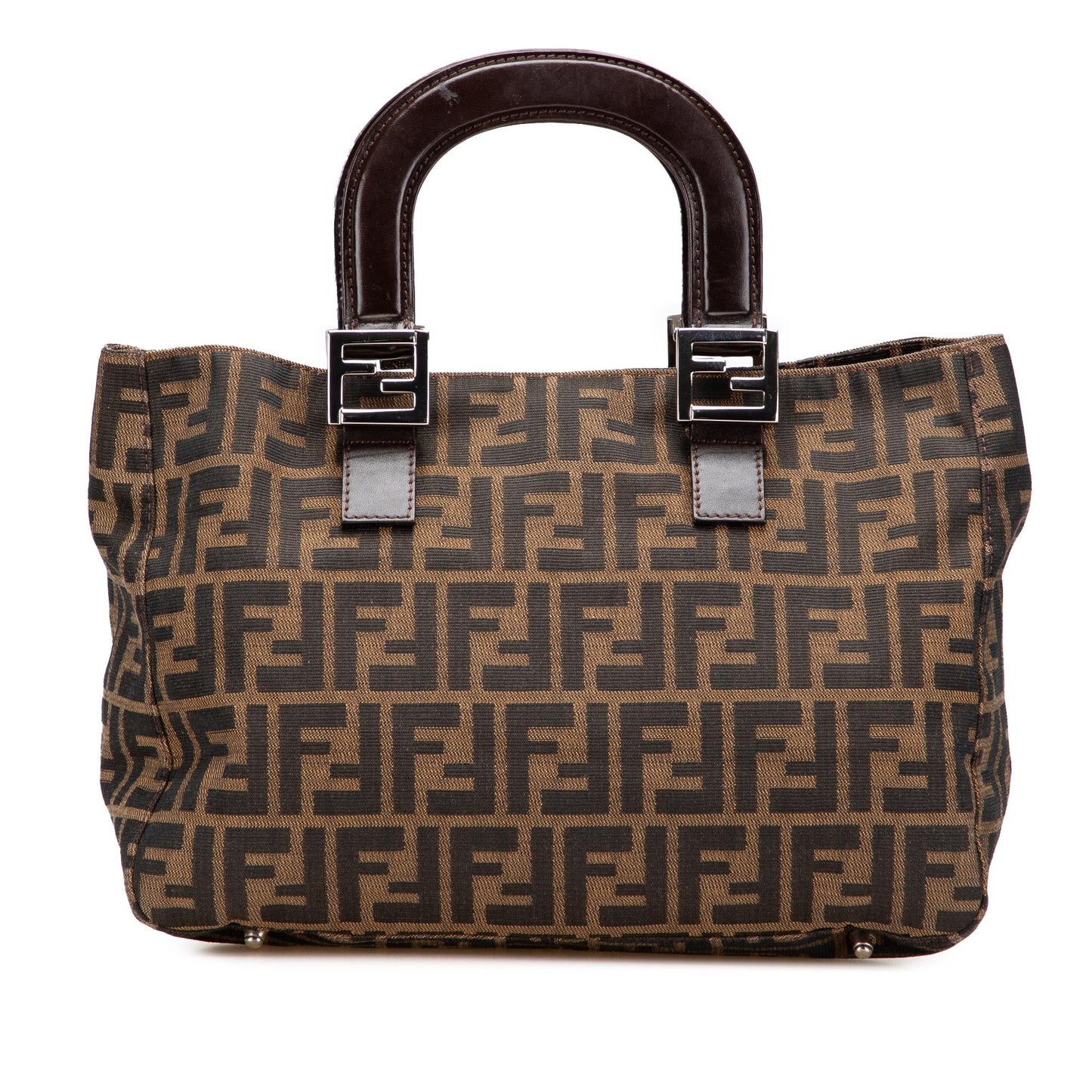 Fendi Zucca Twins Tote Canvas Small Tote Bag Twins Tote 7