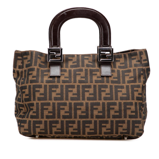 Fendi Zucca Twins Tote Canvas Small Tote Bag Twins Tote 7