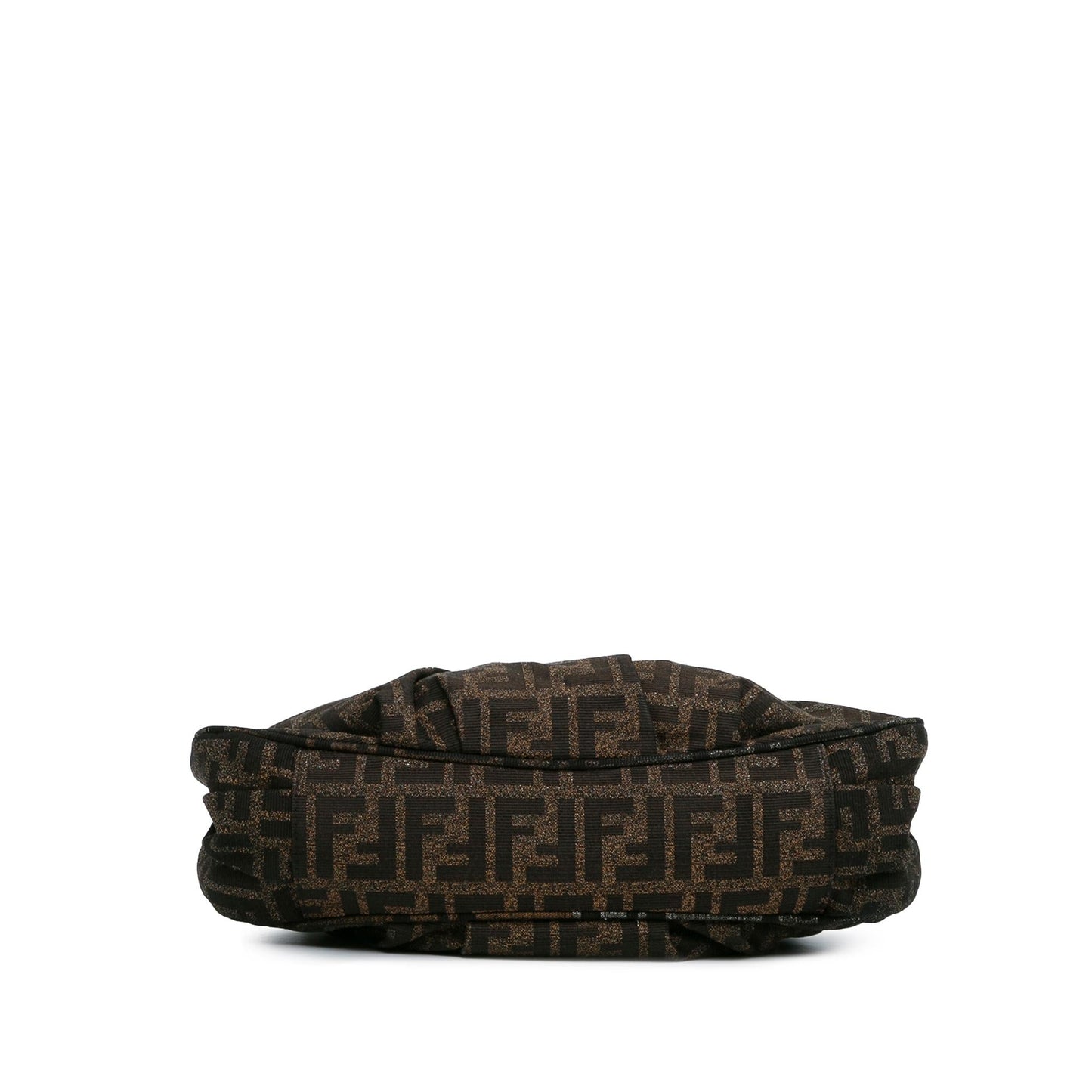 Fendi Zucca Metallic Mia Shoulder Bag Canvas Small