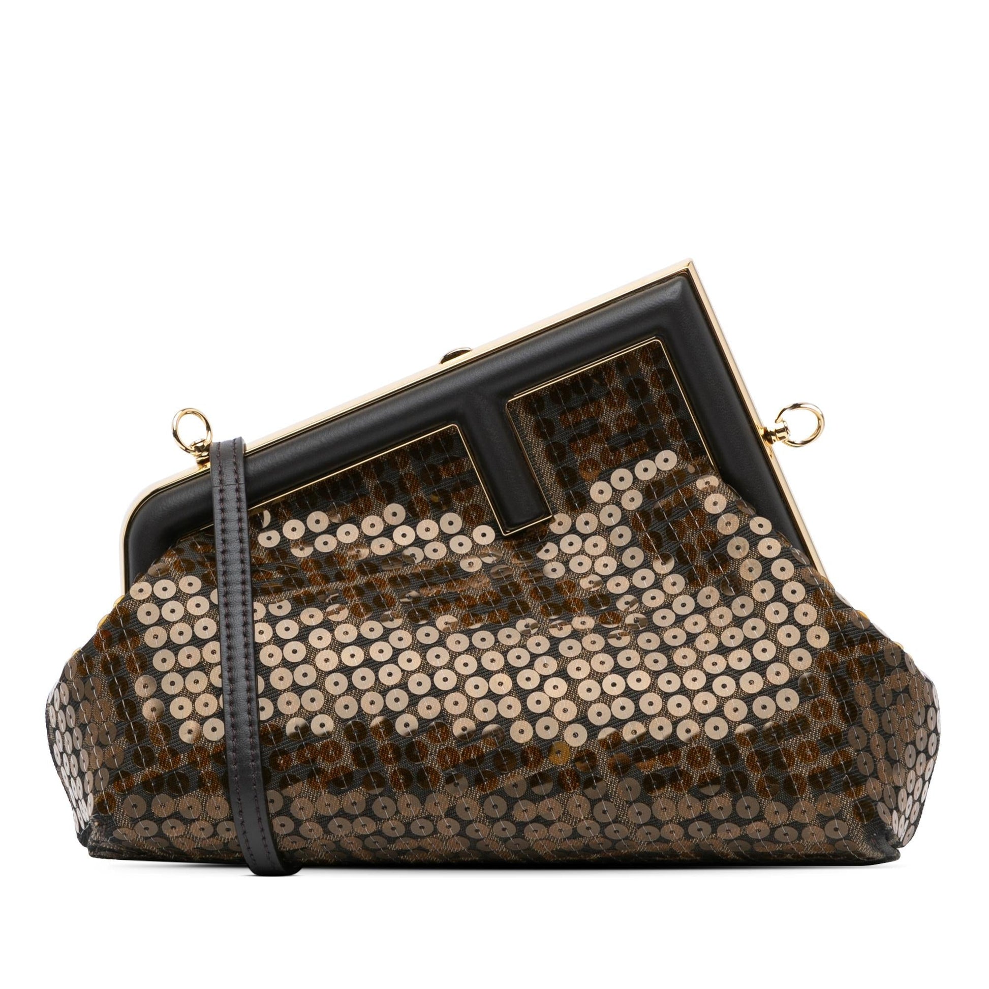 Fendi Zucca Sequin First Bag Shg Bwz5Xe Small Crossbody Bag