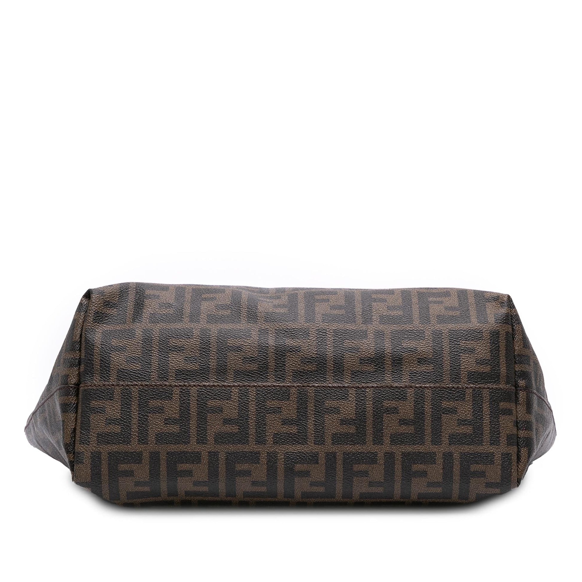 Fendi Zucca Spalmati Roll Tote Small Tote Bag