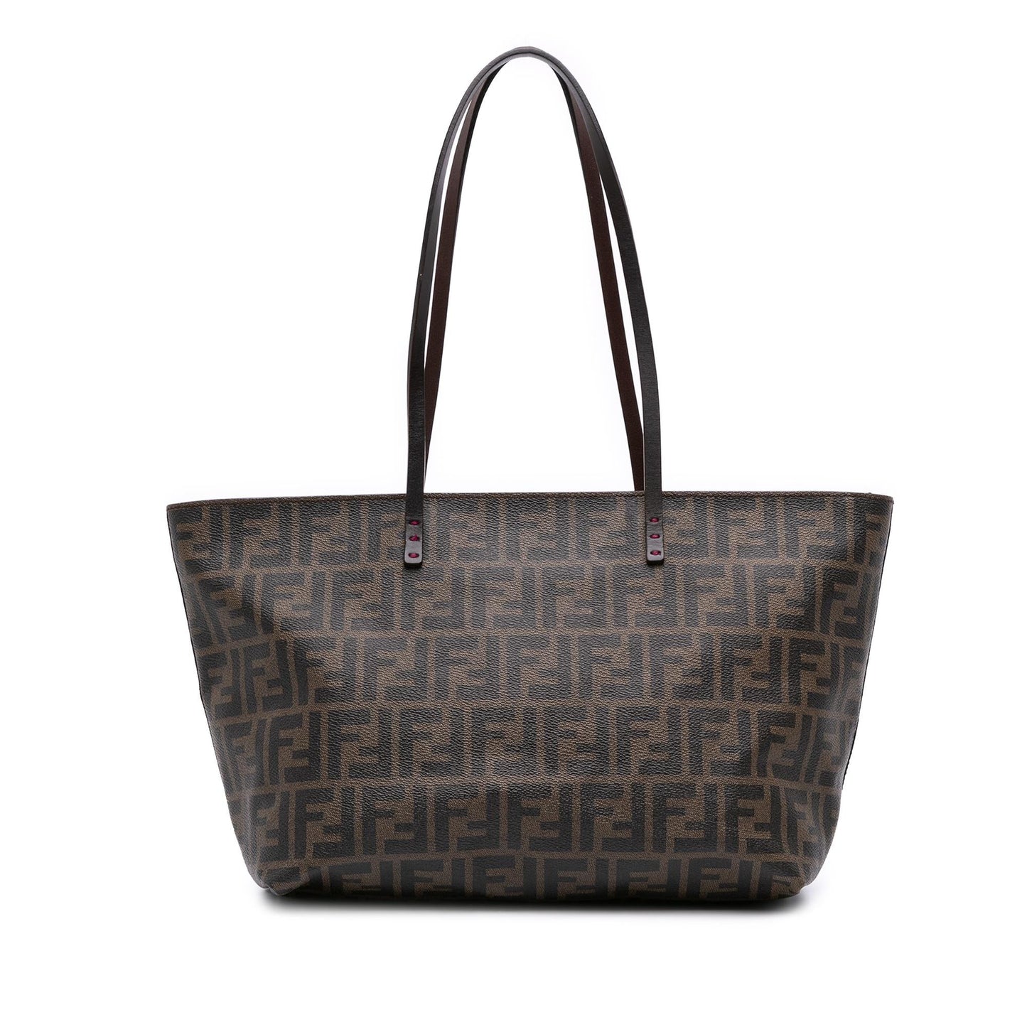 Fendi Zucca Spalmati Roll Tote Small Tote Bag