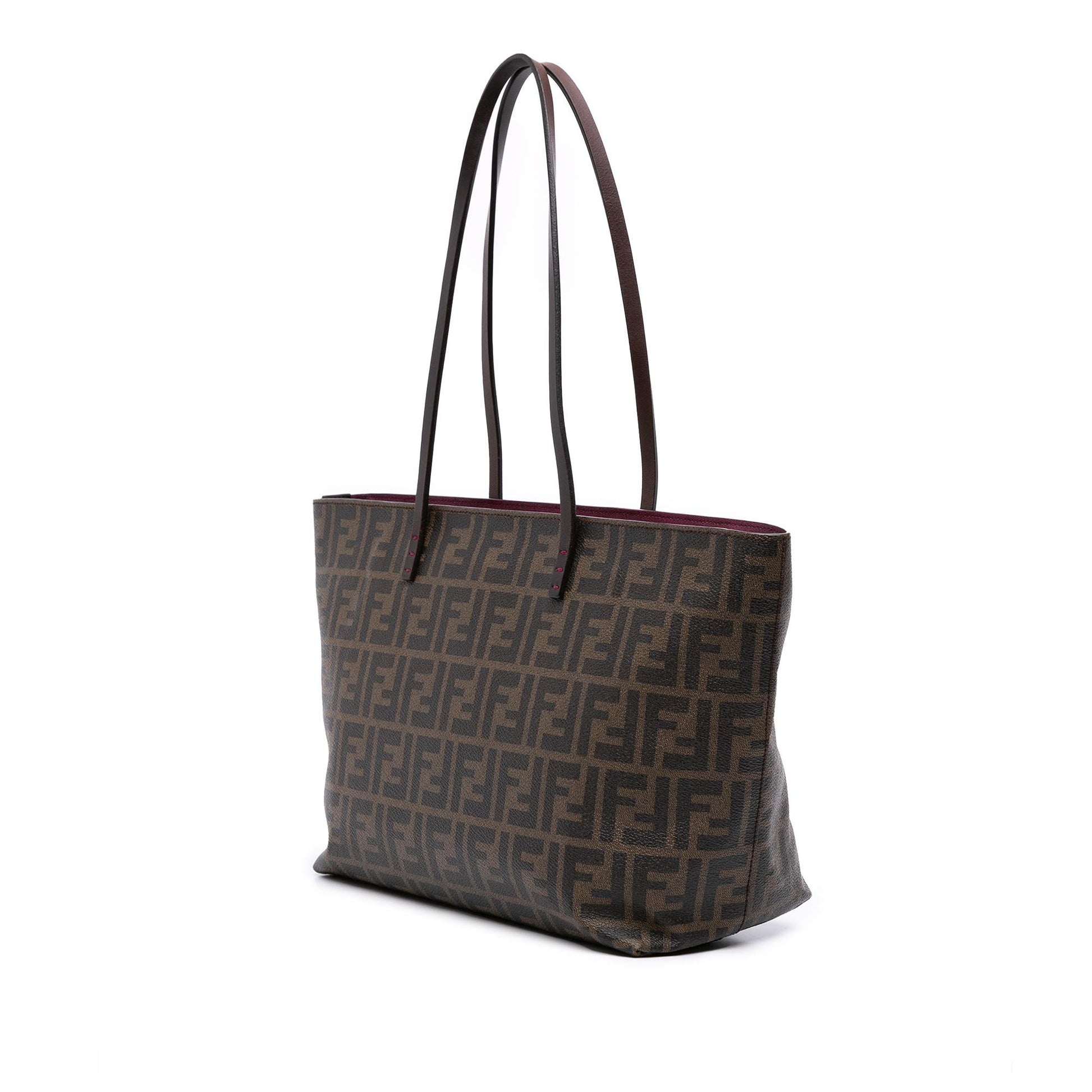 Fendi Zucca Spalmati Roll Tote Small Tote Bag