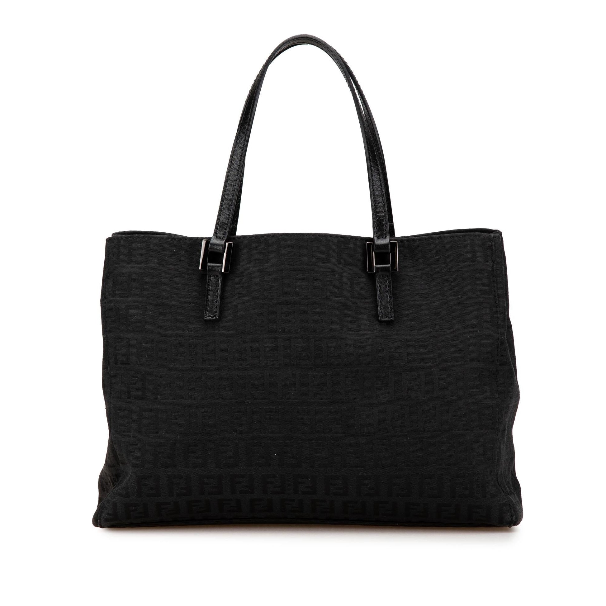 Fendi Zucchino Tote Canvas Small Tote Bag Zucchino Canvas Tote