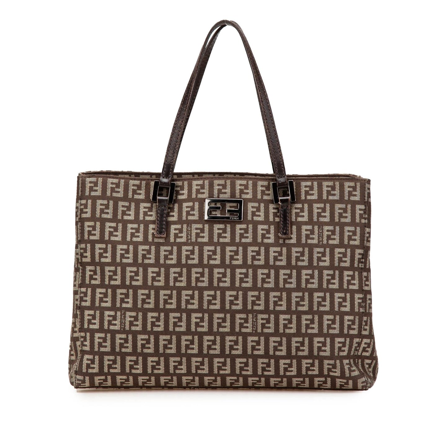 Fendi Zucchino Tote Canvas Small Tote Bag Canvas Tote 3