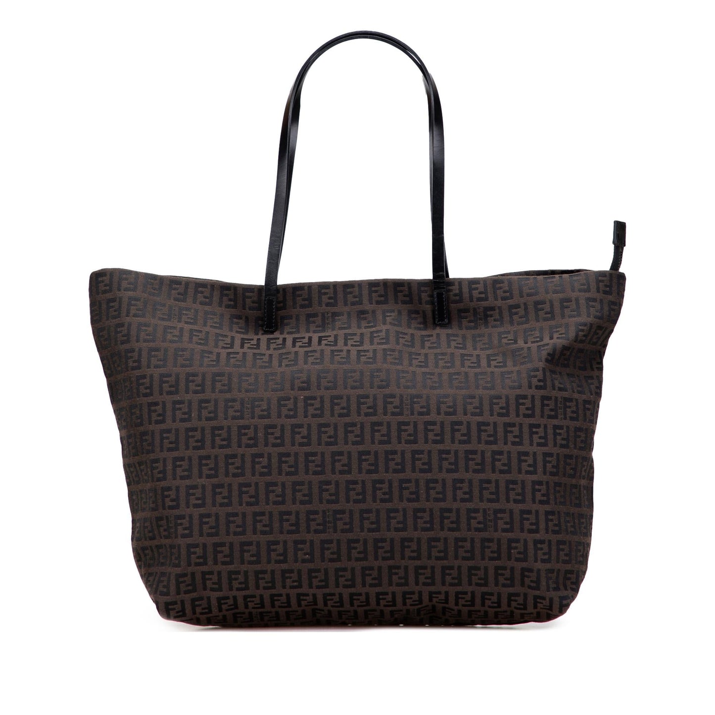 Fendi Zucchino Tote Canvas Small Tote Bag