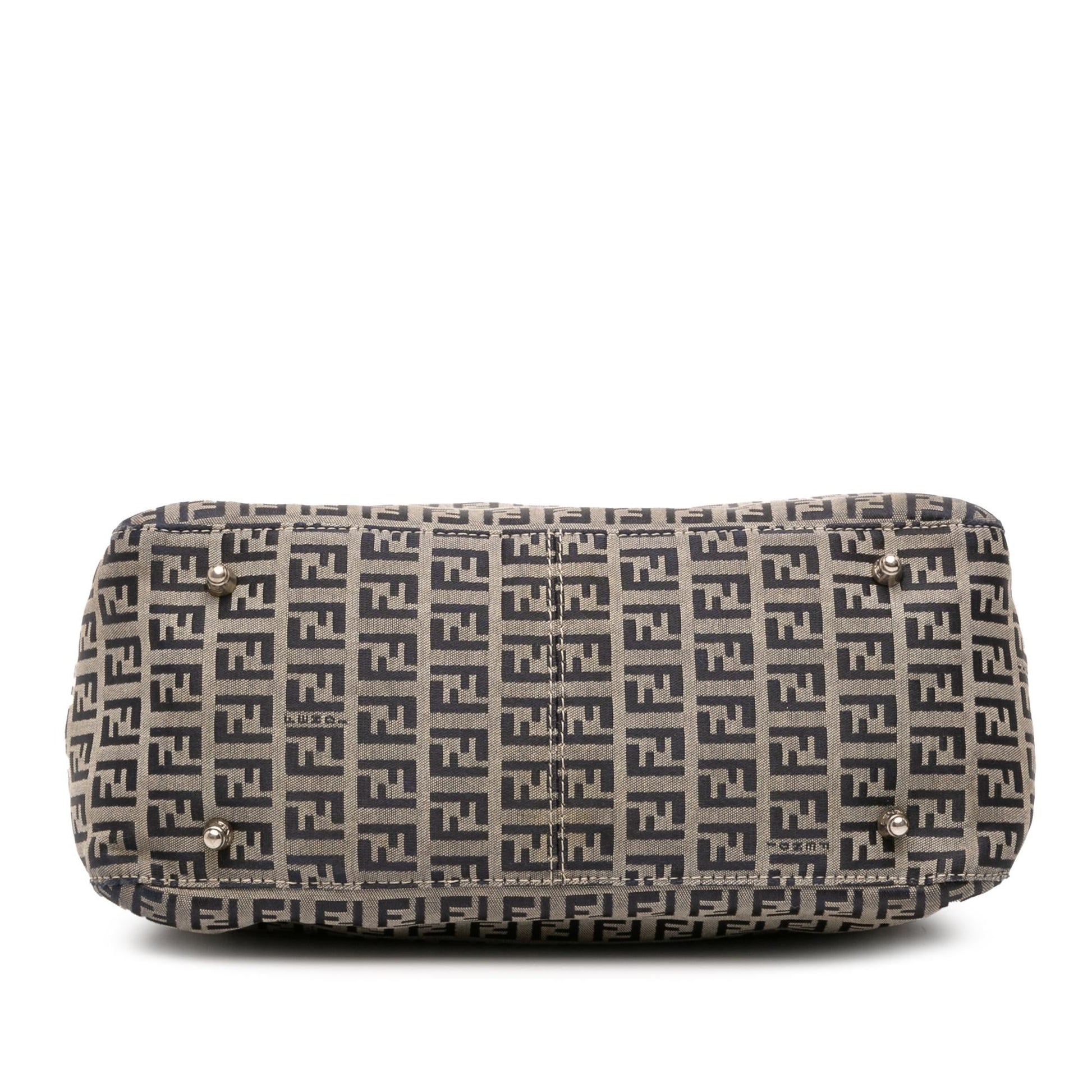 Fendi Zucchino Twins Tote Canvas Small Tote Bag Twins Tote 2