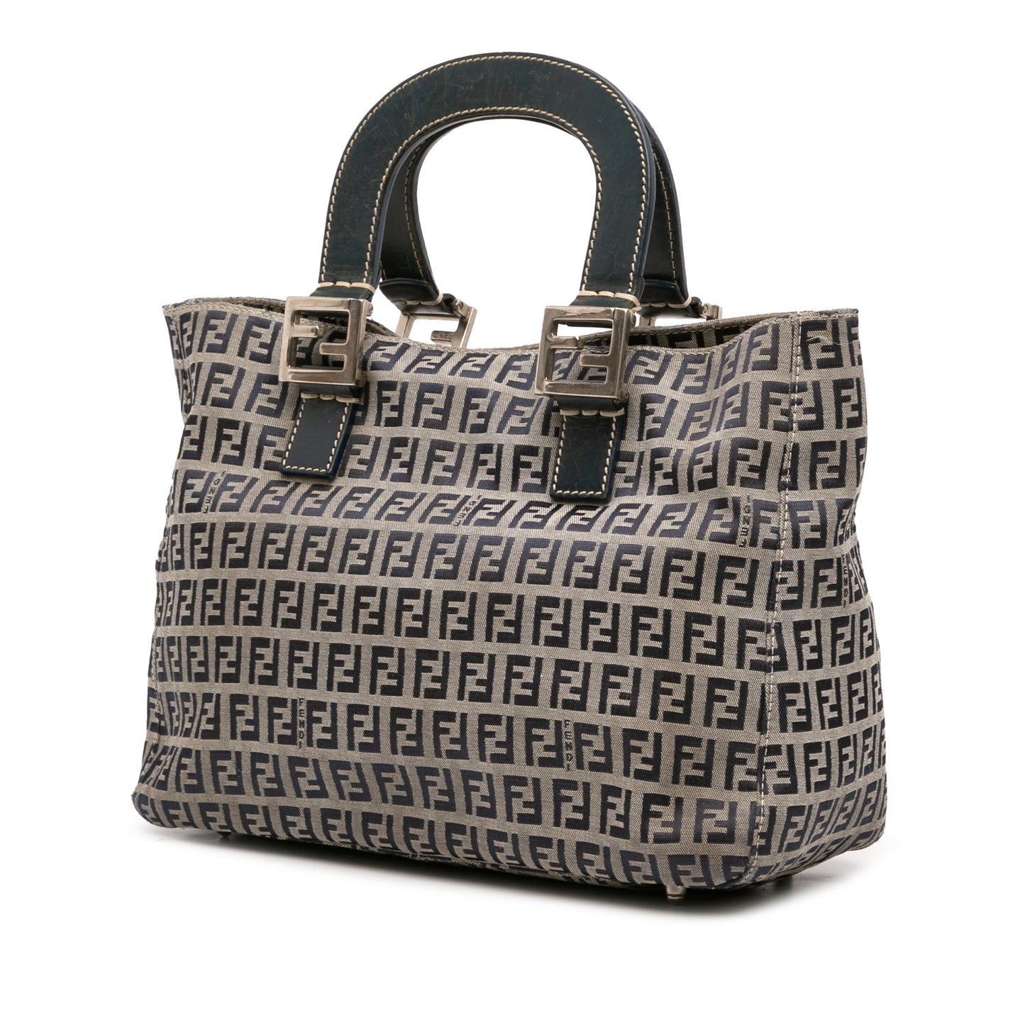 Fendi Zucchino Twins Tote Canvas Small Tote Bag Twins Tote 2
