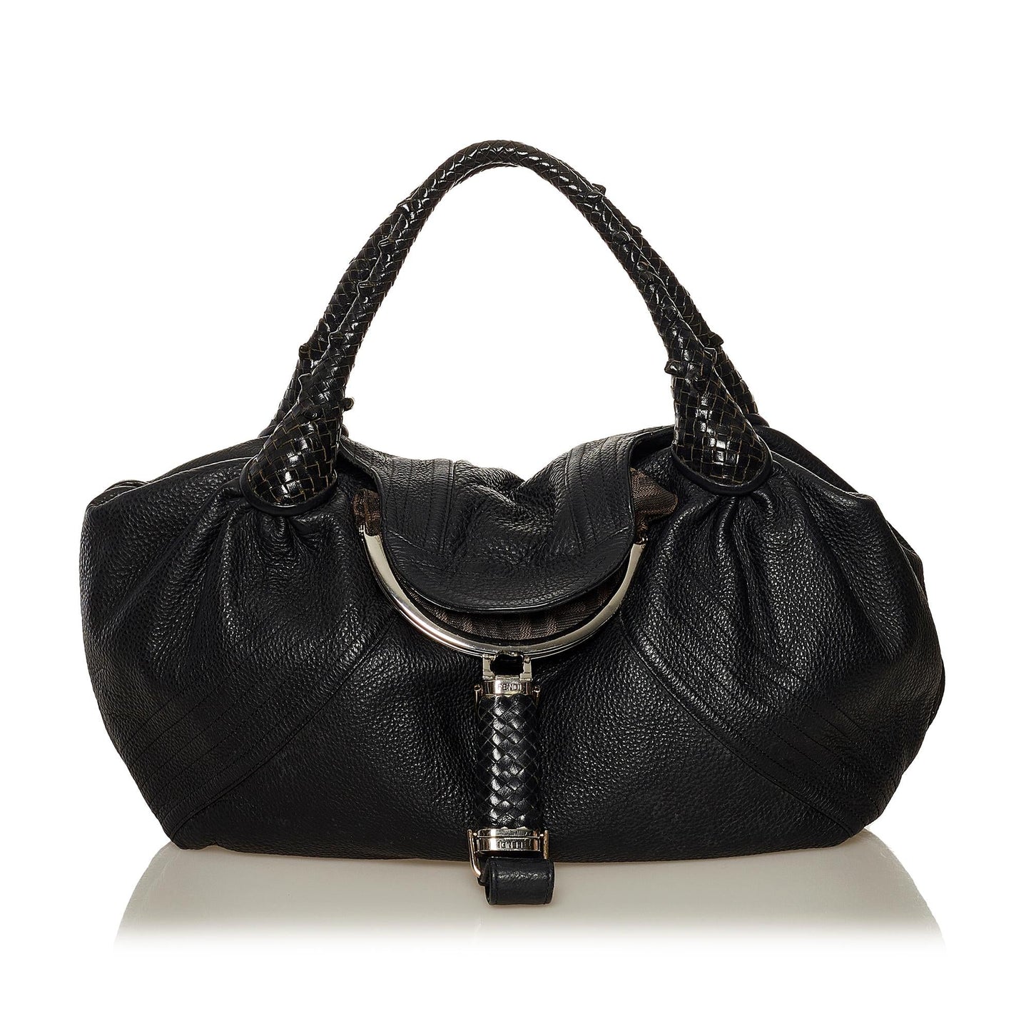 Fendi Spy Handbag Shg Leather Satchel Bag