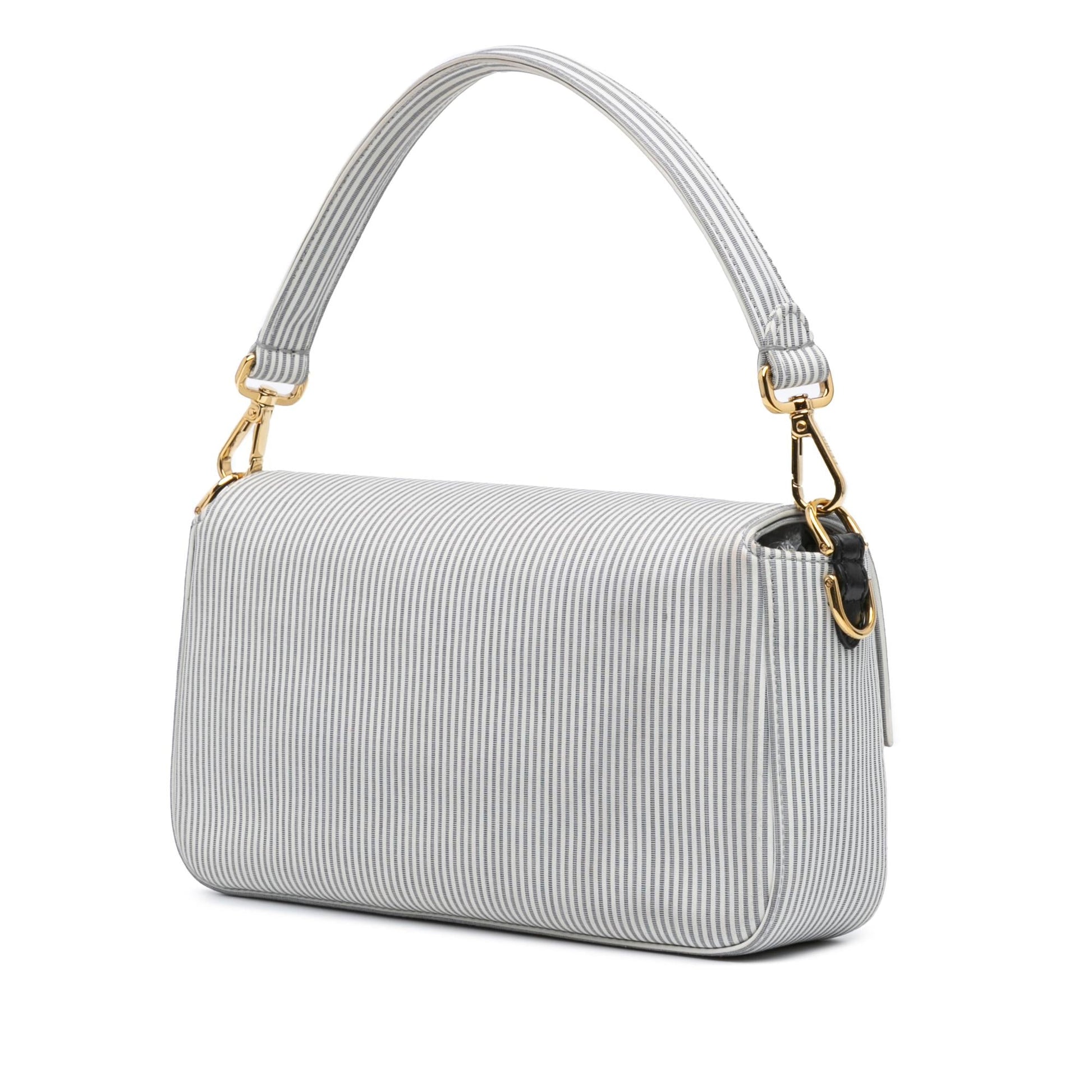 Fendi Striped Jersey Baguette Satchel Satchel Bag Baguette Satchel 1