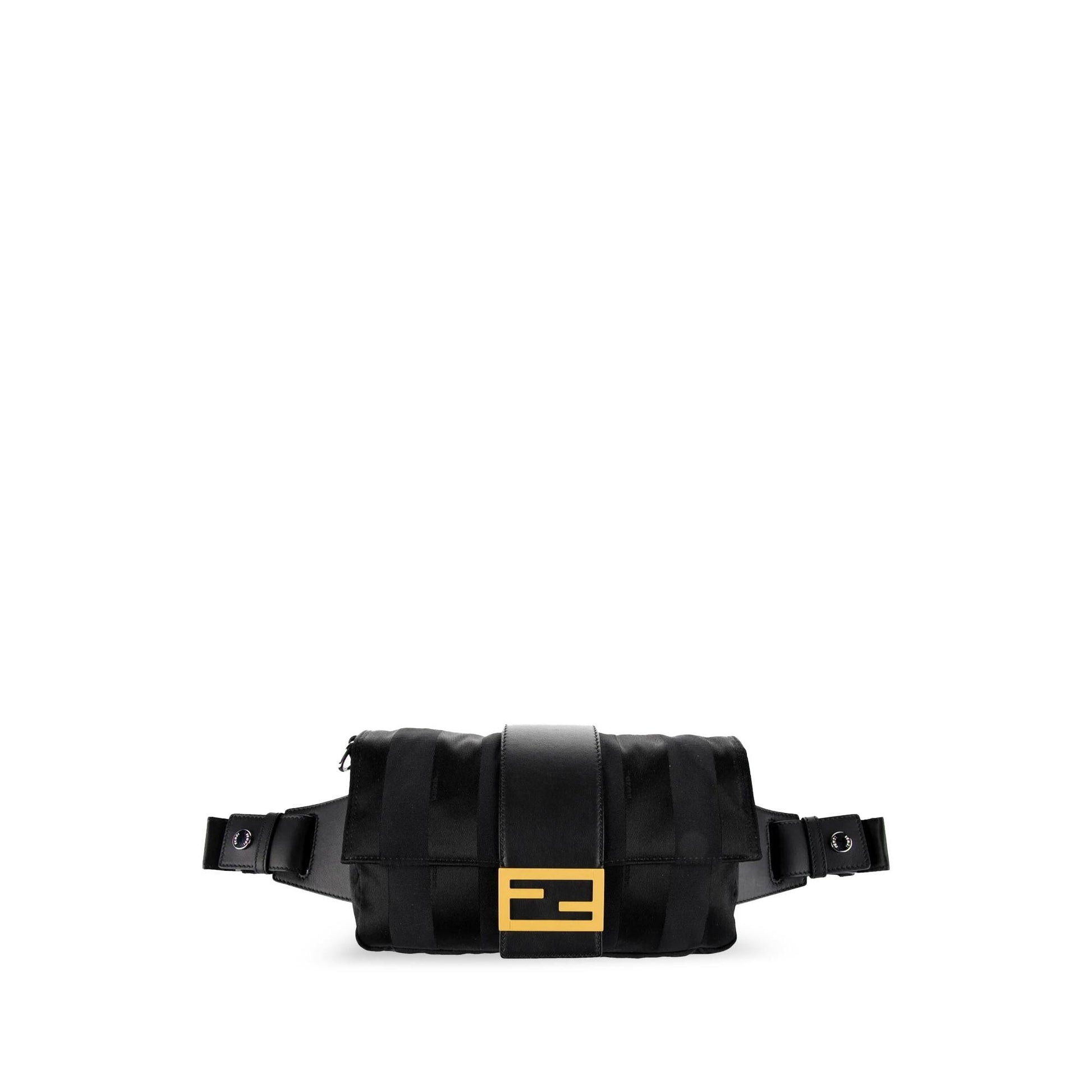 Fendi Stripes Convertible Baguette Shg W52Ude Satchel Bag
