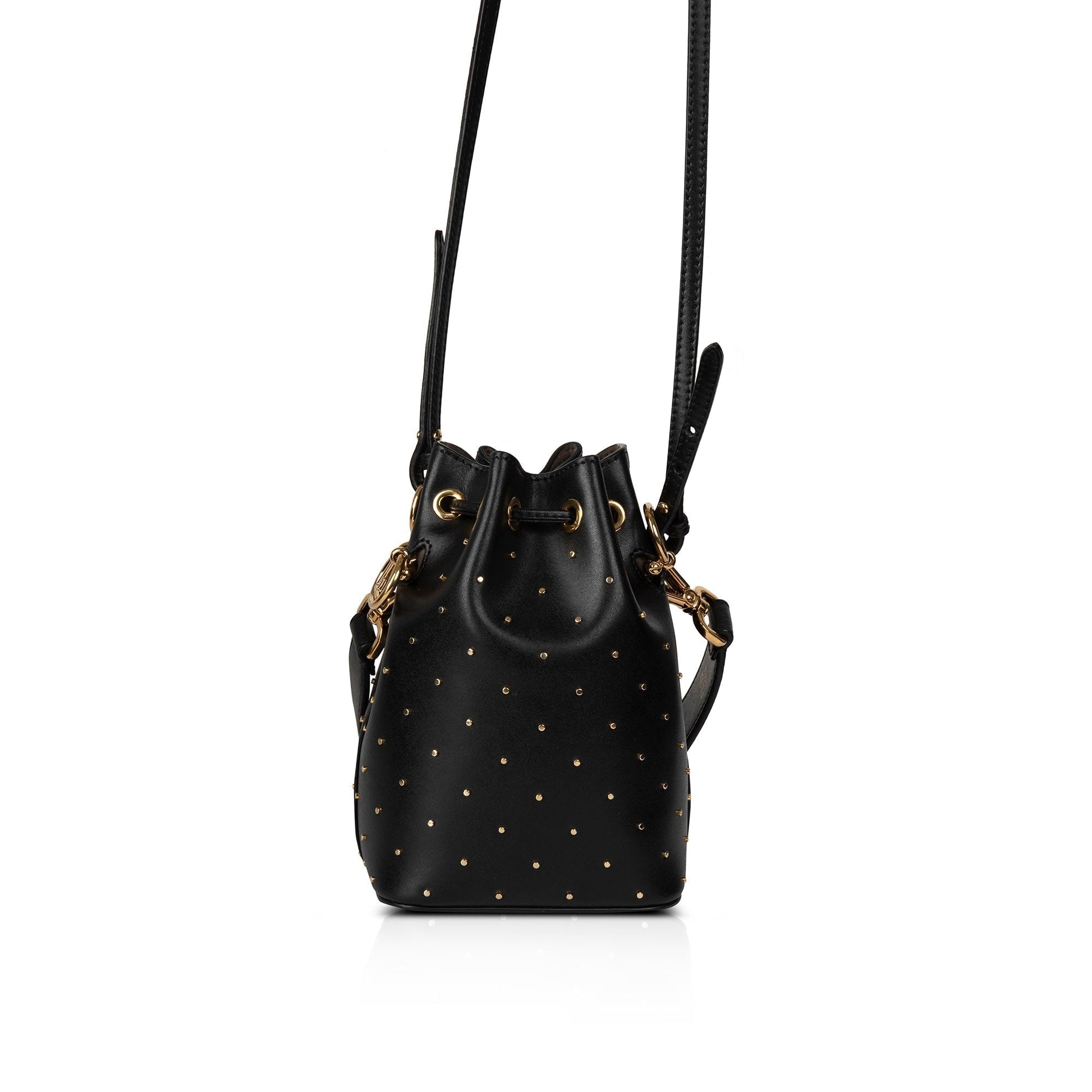 Fendi Studded Mon Tresor Bag Mini Bucket Bucket Bag