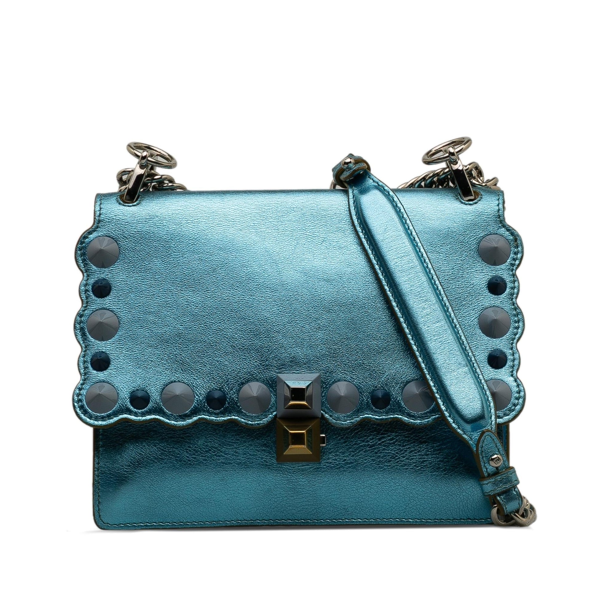 Fendi Studded Scalloped Kan Crossbody Shg Jnlat0 Crossbody Bag