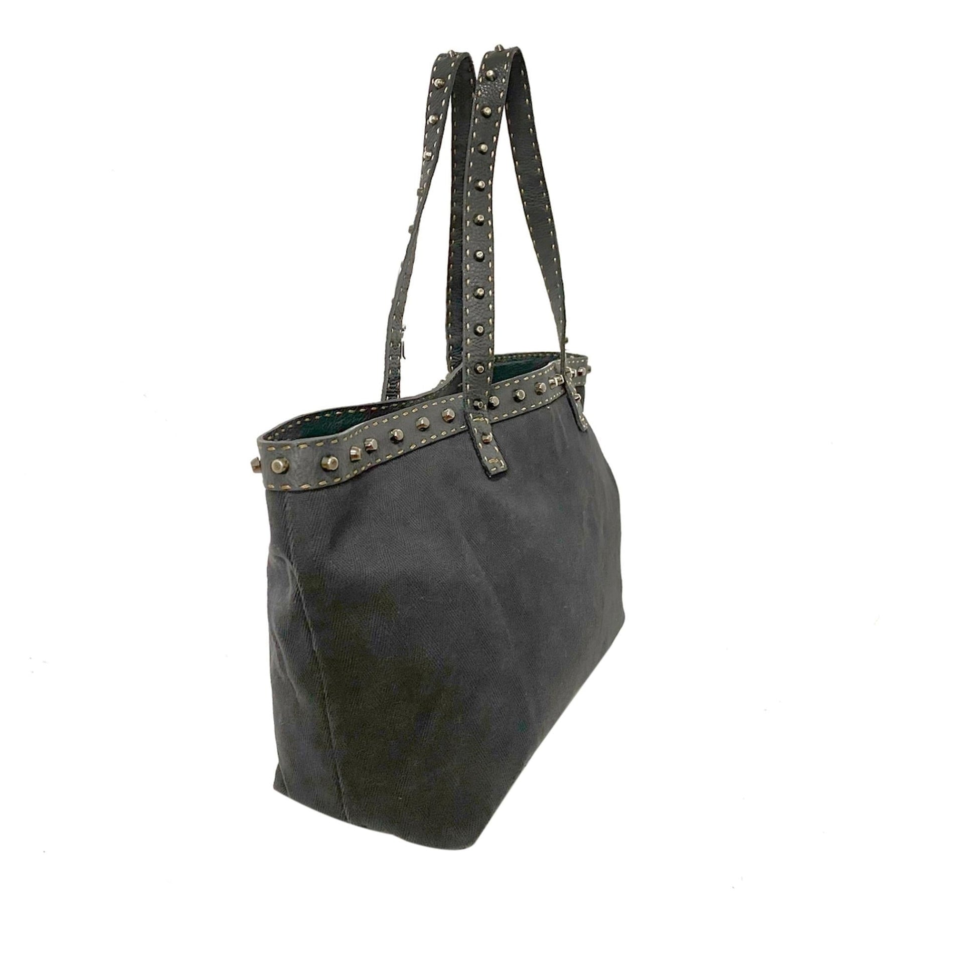 Fendi Studded Selleria Tote Shg Yucglh Tote Bag