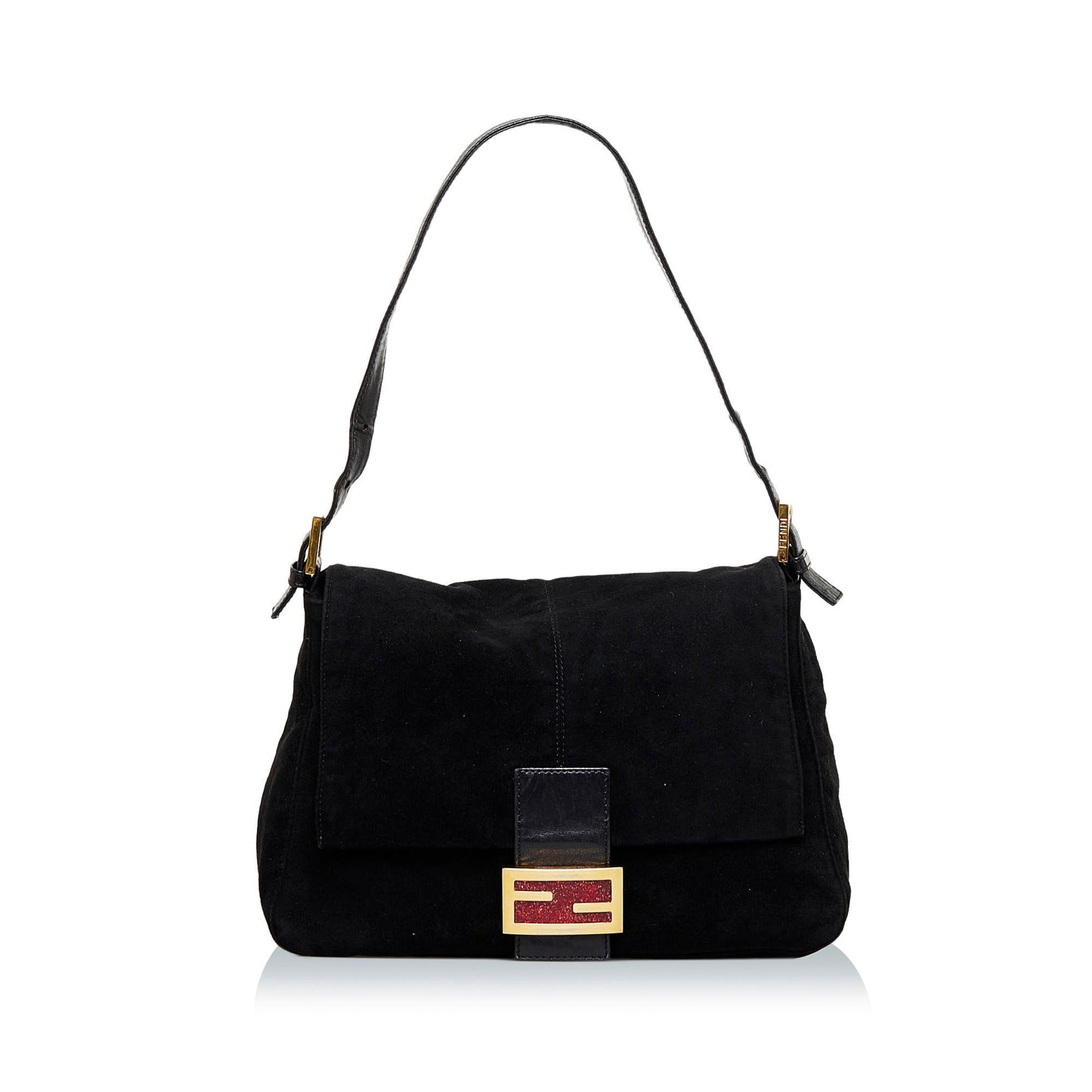 Fendi Mamma Forever Shg Azgvom Shoulder Bag Suede