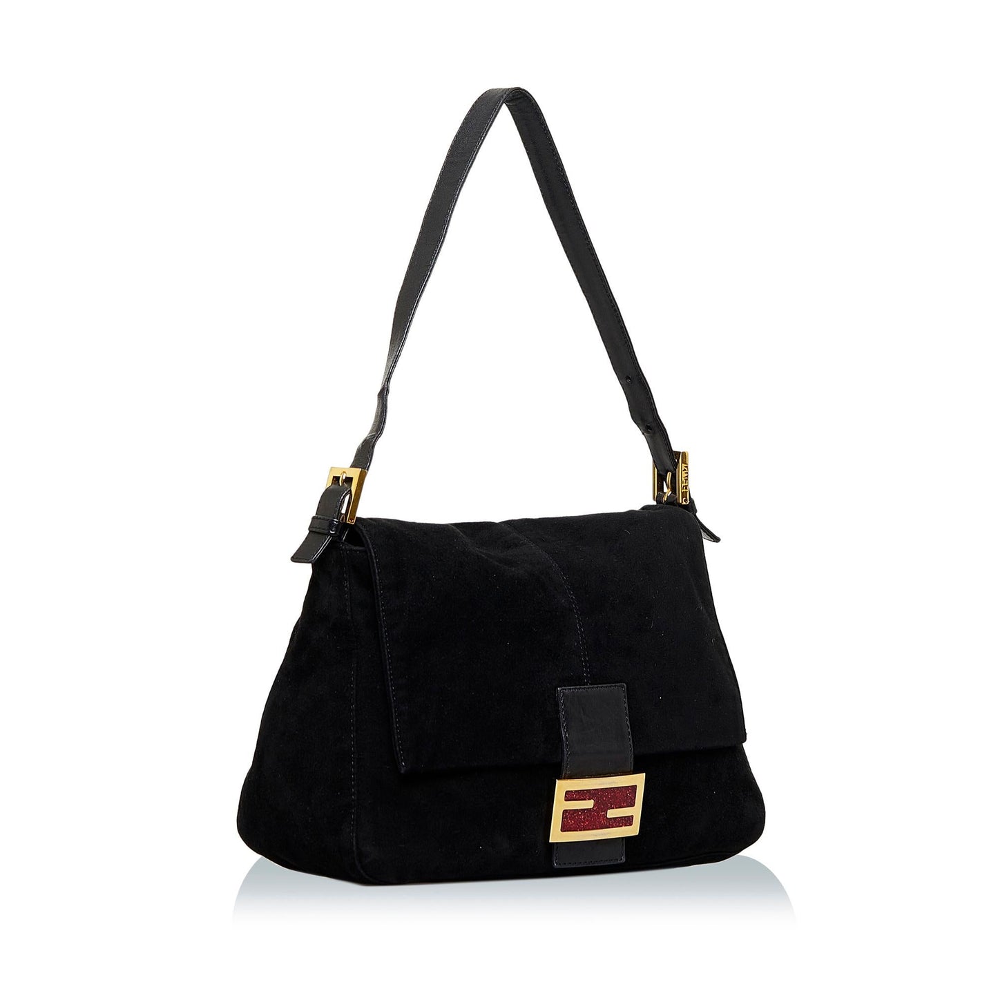 Fendi Mamma Forever Shg Azgvom Shoulder Bag Suede