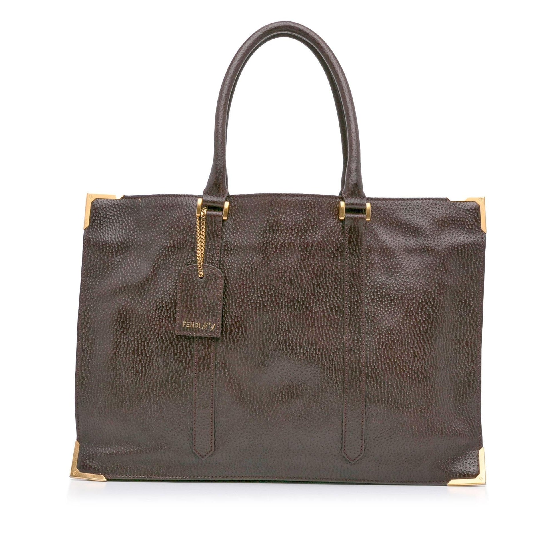 Fendi Textured Classico No Tote Bag Shg Gsx2Gy Leather
