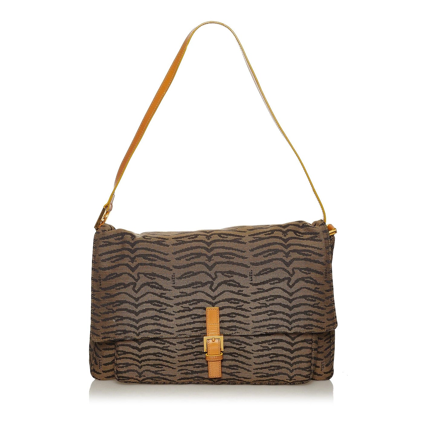 Fendi Tiger Print Shoulder Bag Shg Canvas Bag Shg 28562